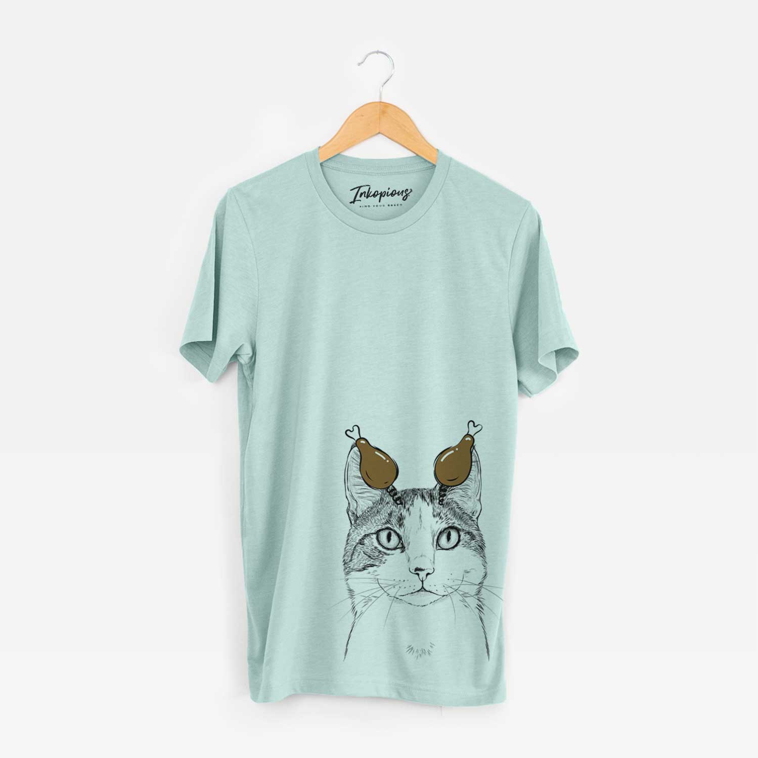 Thanksgiving Mini Griffin the Domestic Shorthair Cat - Unisex Crewneck