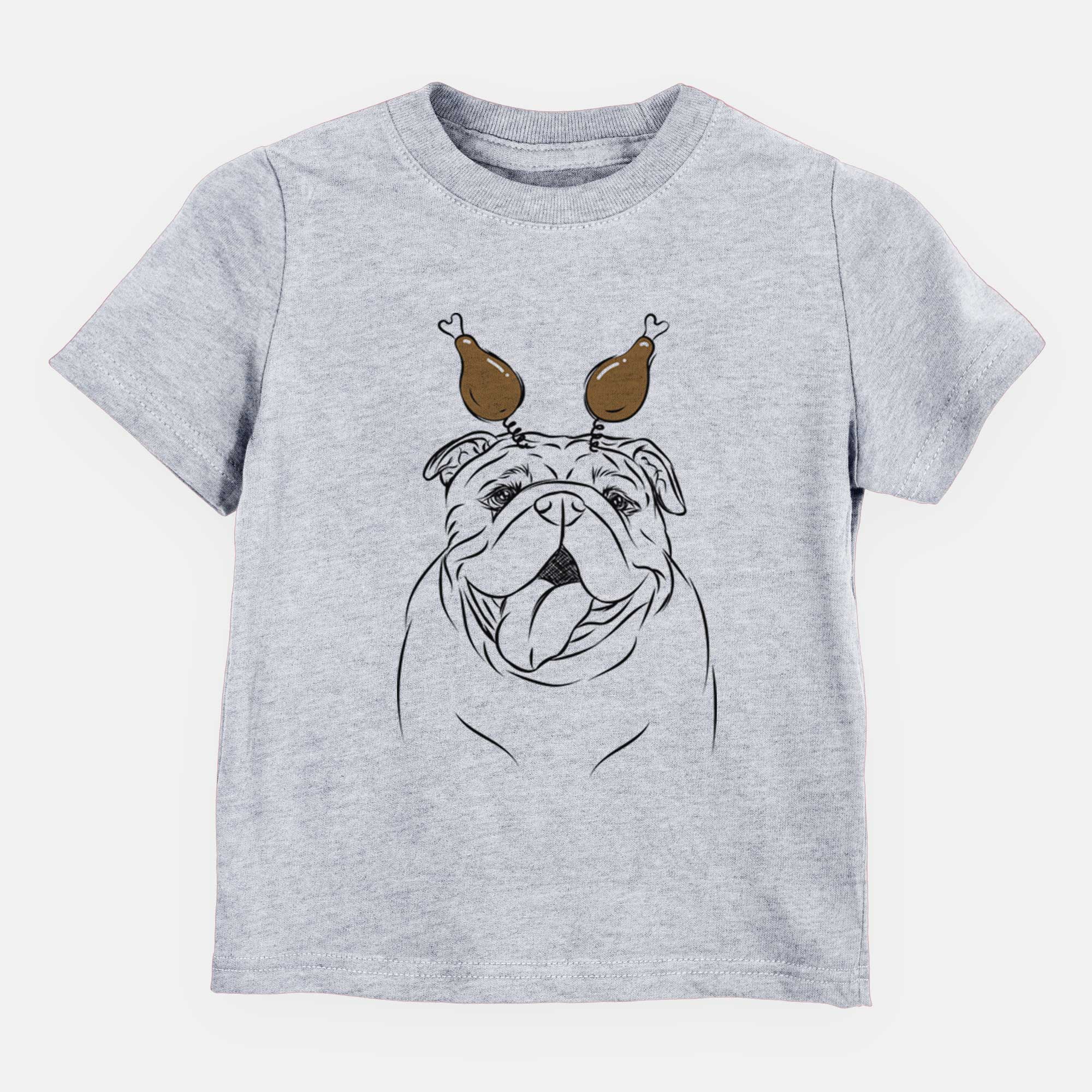 Thanksgiving Missy Moo the English Bulldog - Kids/Youth/Toddler Shirt