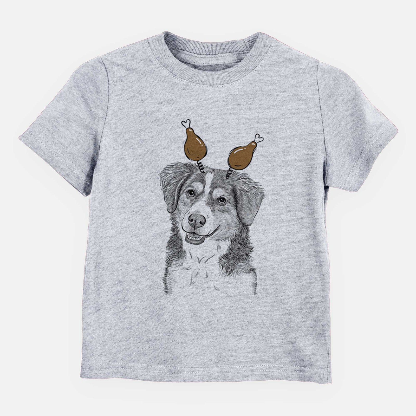 Thanksgiving Molly the Miniature Bernedoodle - Kids/Youth/Toddler Shirt