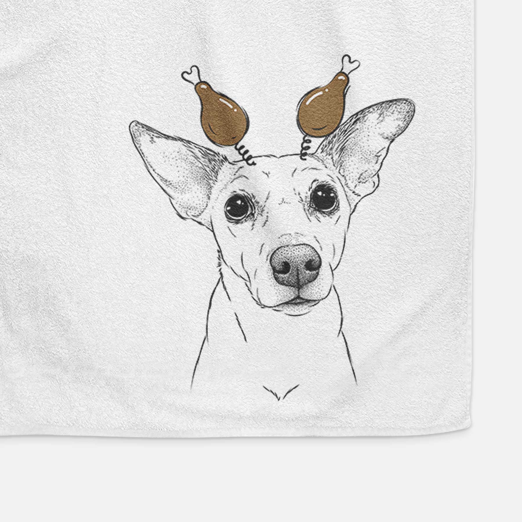 Molly the Jack Russell Terrier Decorative Hand Towel