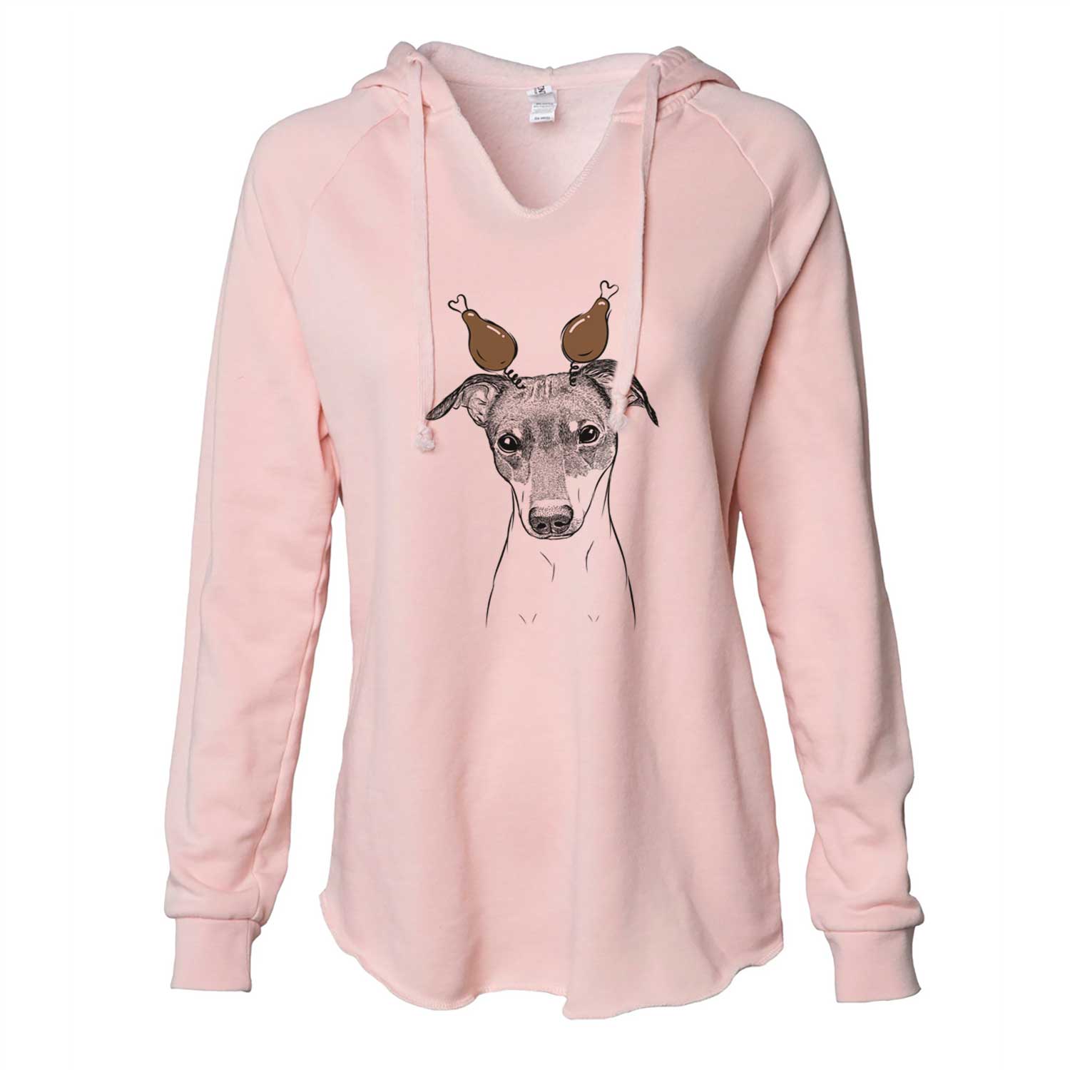 Thanksgiving Momo the Japanese Terrier - Cali Wave Hooded Sweatshirt