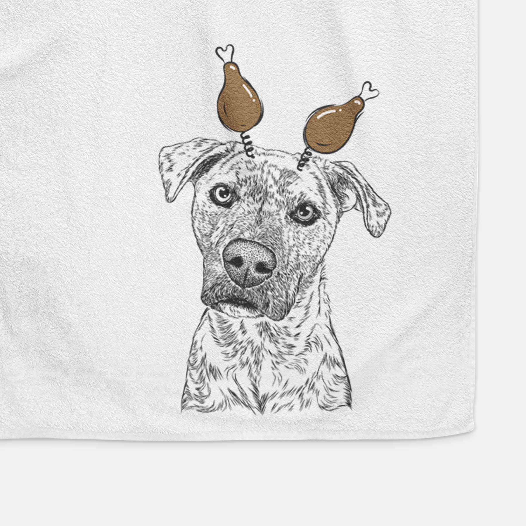 Monster Baby the Pitbull Mix Decorative Hand Towel