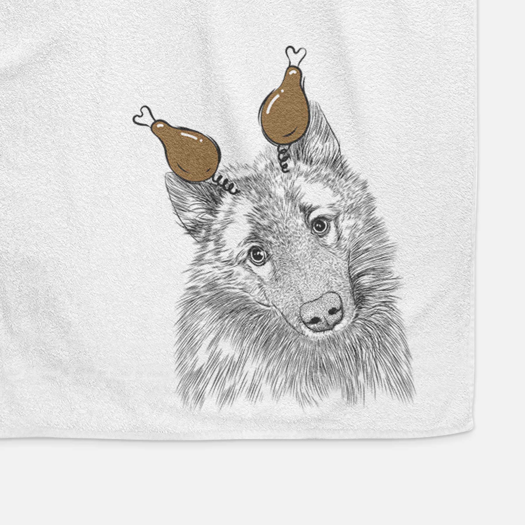 Mr. Maverick the Keeshond Decorative Hand Towel