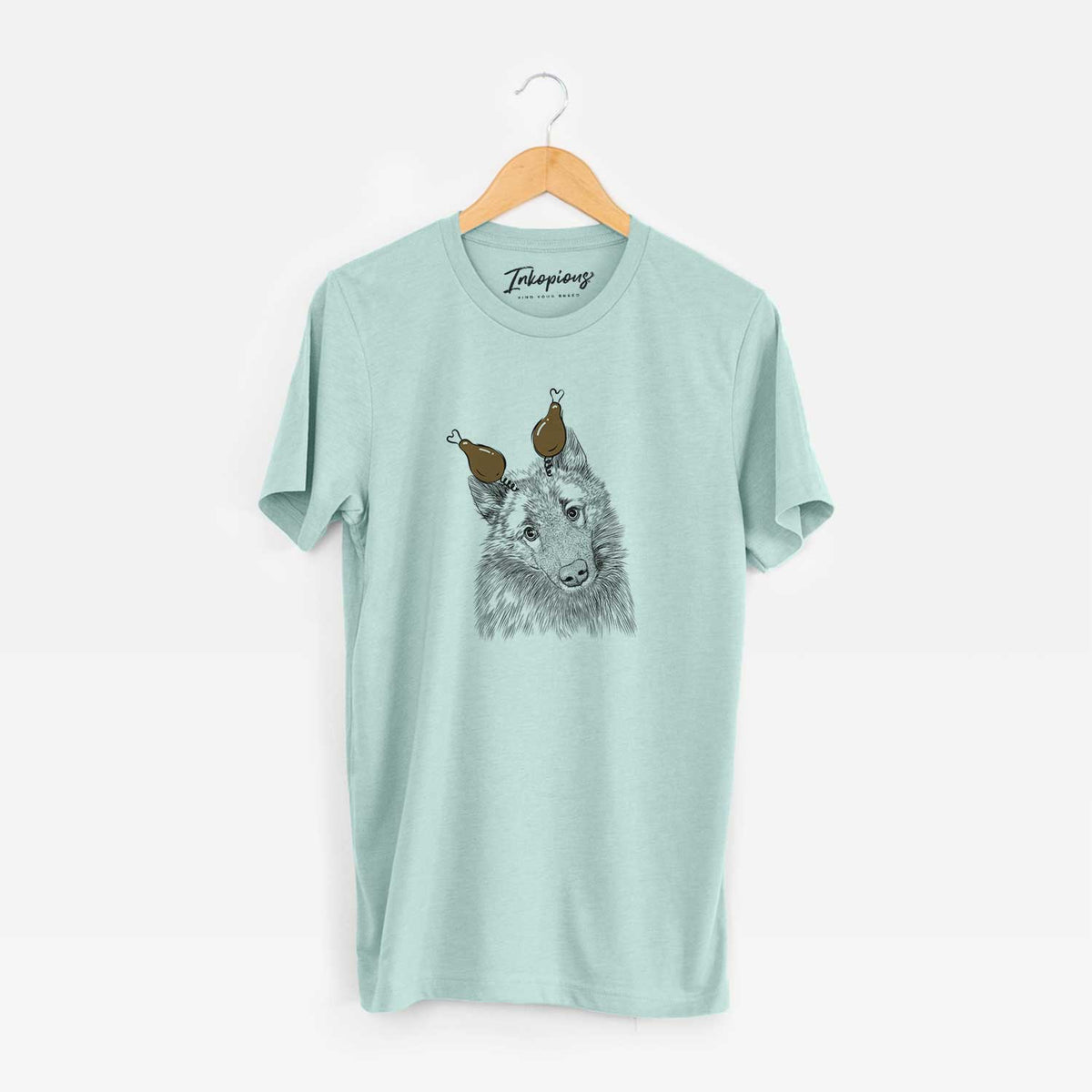 Thanksgiving Mr. Maverick the Keeshond - Unisex Crewneck