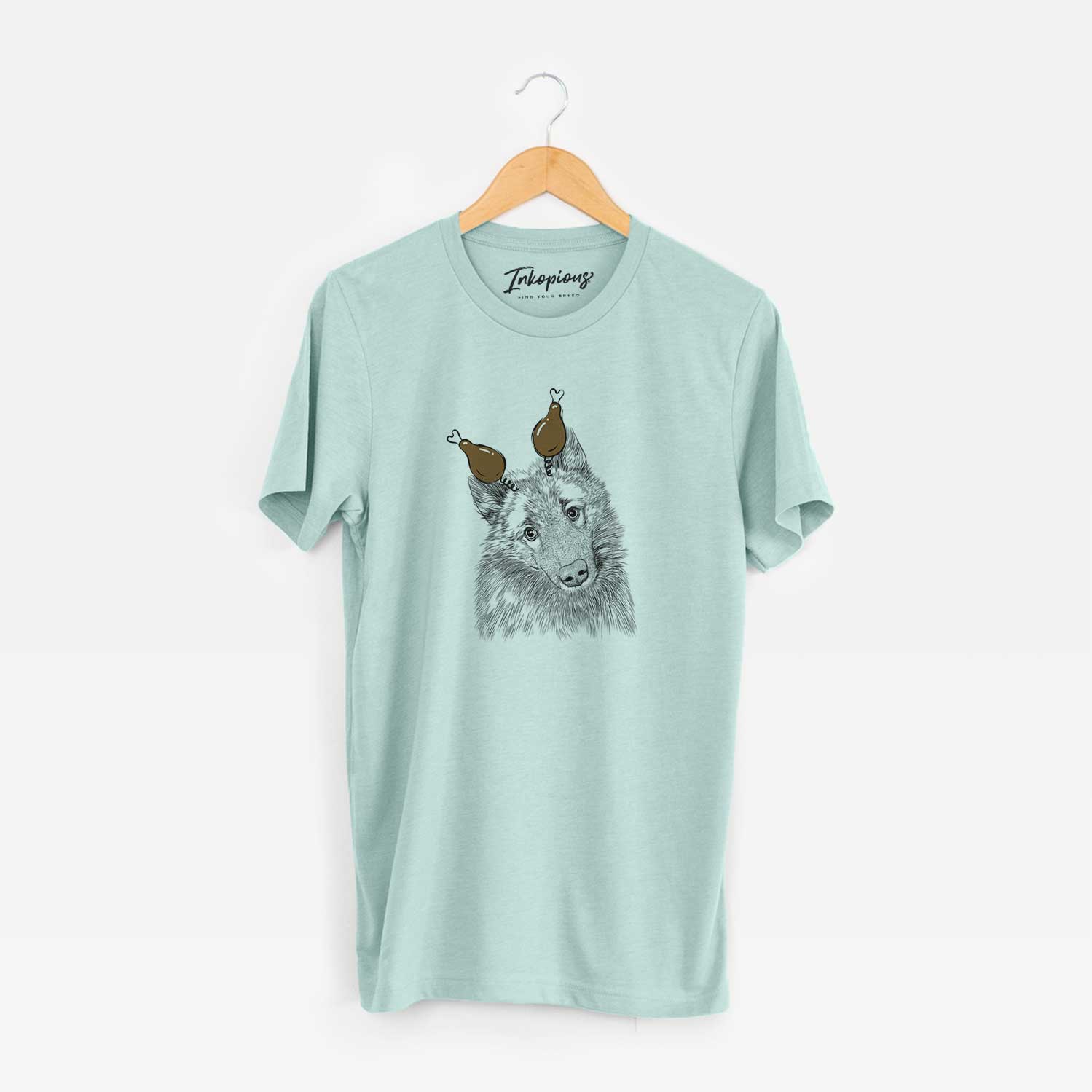 Thanksgiving Mr. Maverick the Keeshond - Unisex Crewneck