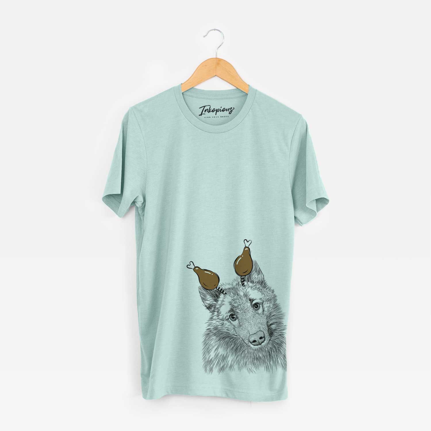 Thanksgiving Mr. Maverick the Keeshond - Unisex Crewneck