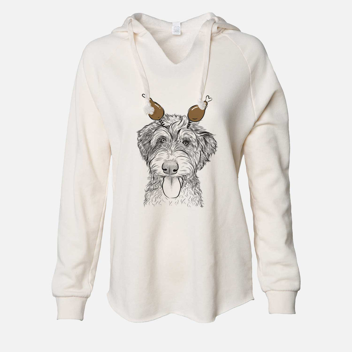 Thanksgiving Myrtle Mae the Aussiedoodle - Cali Wave Hooded Sweatshirt