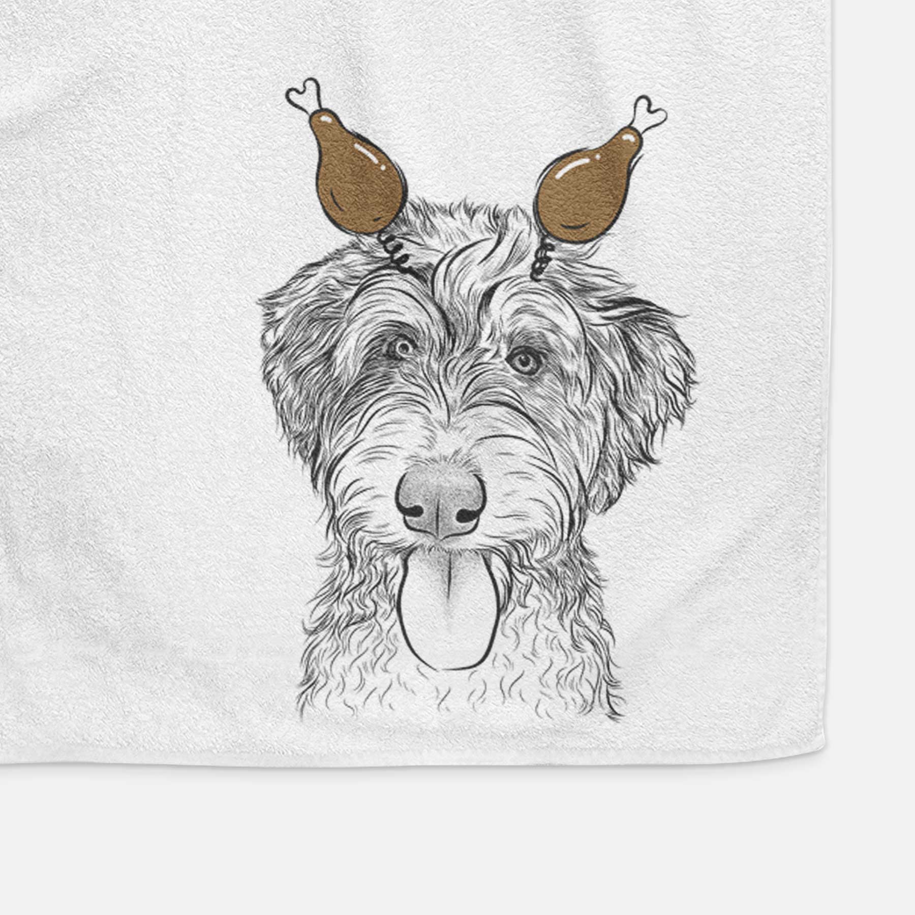 Myrtle Mae the Aussiedoodle Decorative Hand Towel