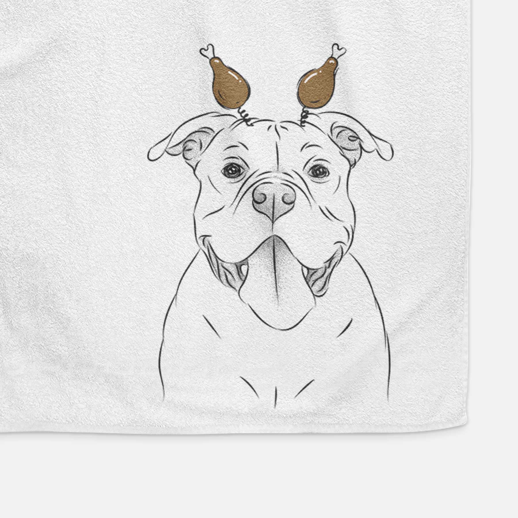 Nacho the American Bully Decorative Hand Towel