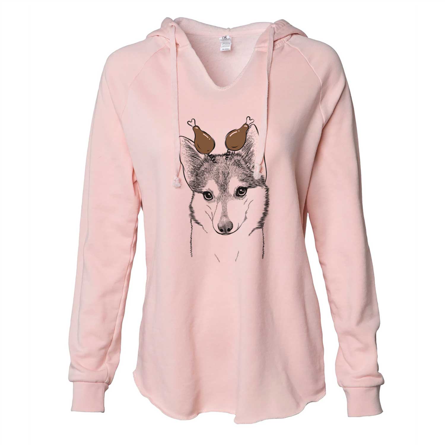 Thanksgiving Nami the Alaskan Klee Kai - Cali Wave Hooded Sweatshirt