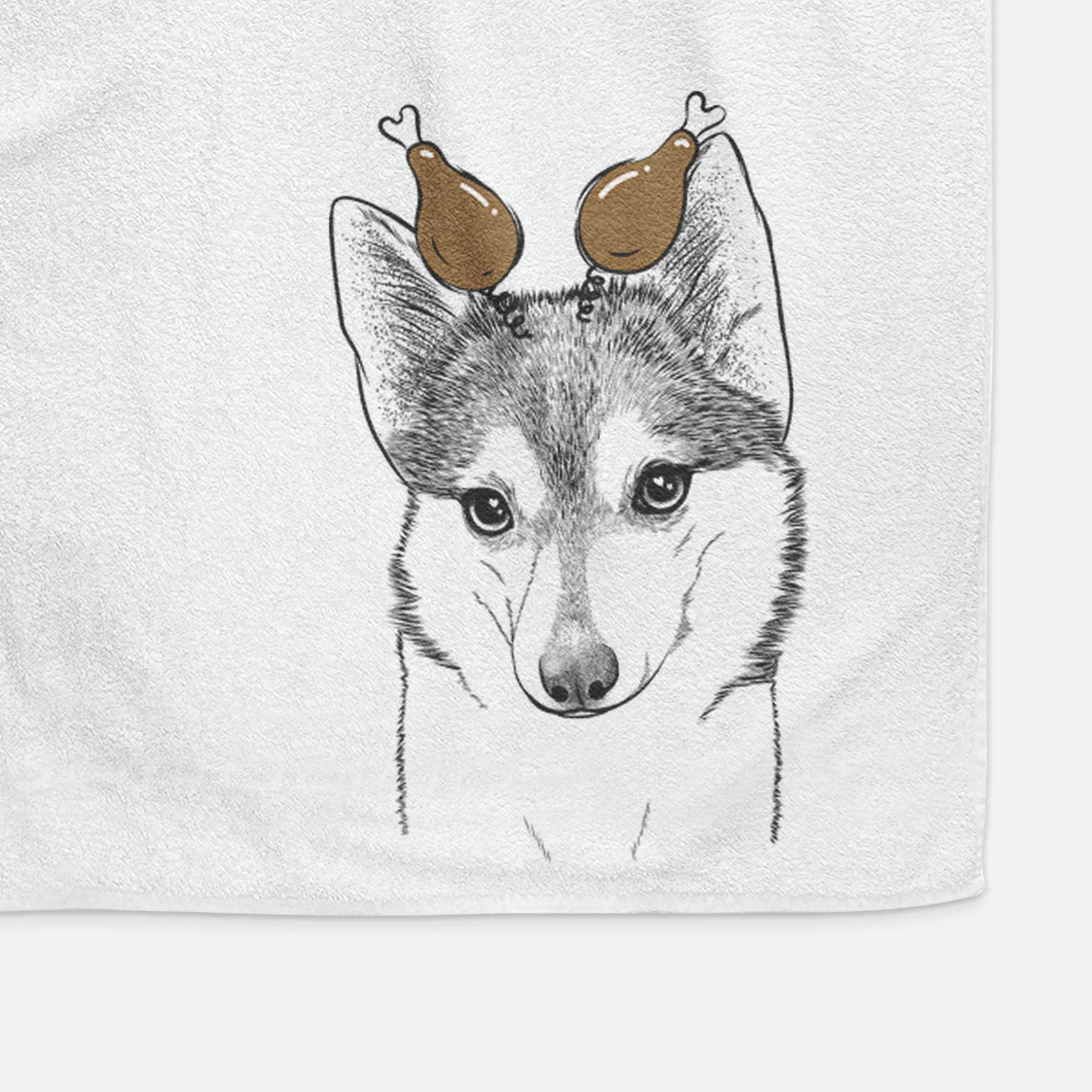 Nami the Alaskan Klee Kai Decorative Hand Towel