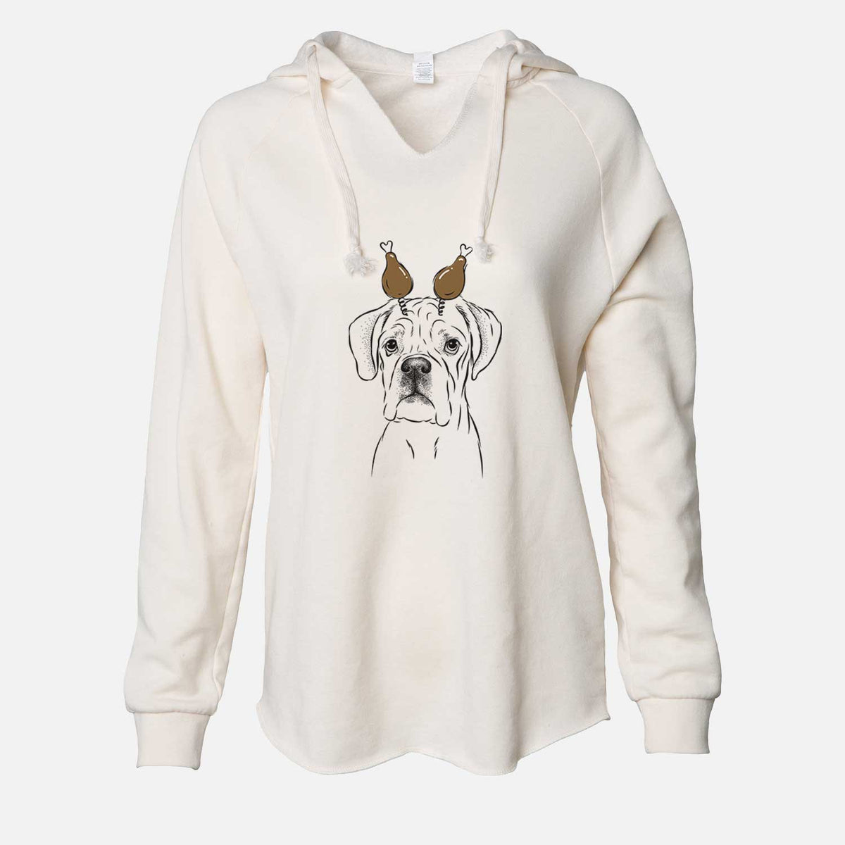 Thanksgiving Nelly the Boxer - Cali Wave Hooded Sweatshirt