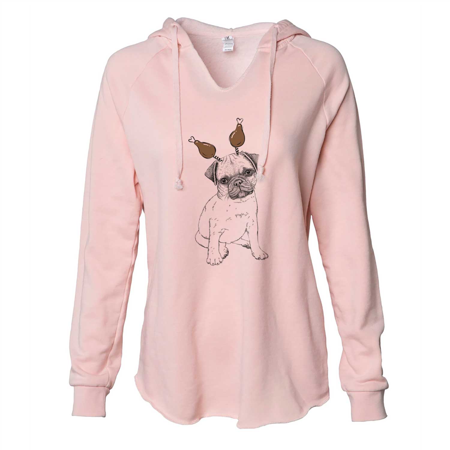 Thanksgiving Nelson the Pug Puppy - Cali Wave Hooded Sweatshirt