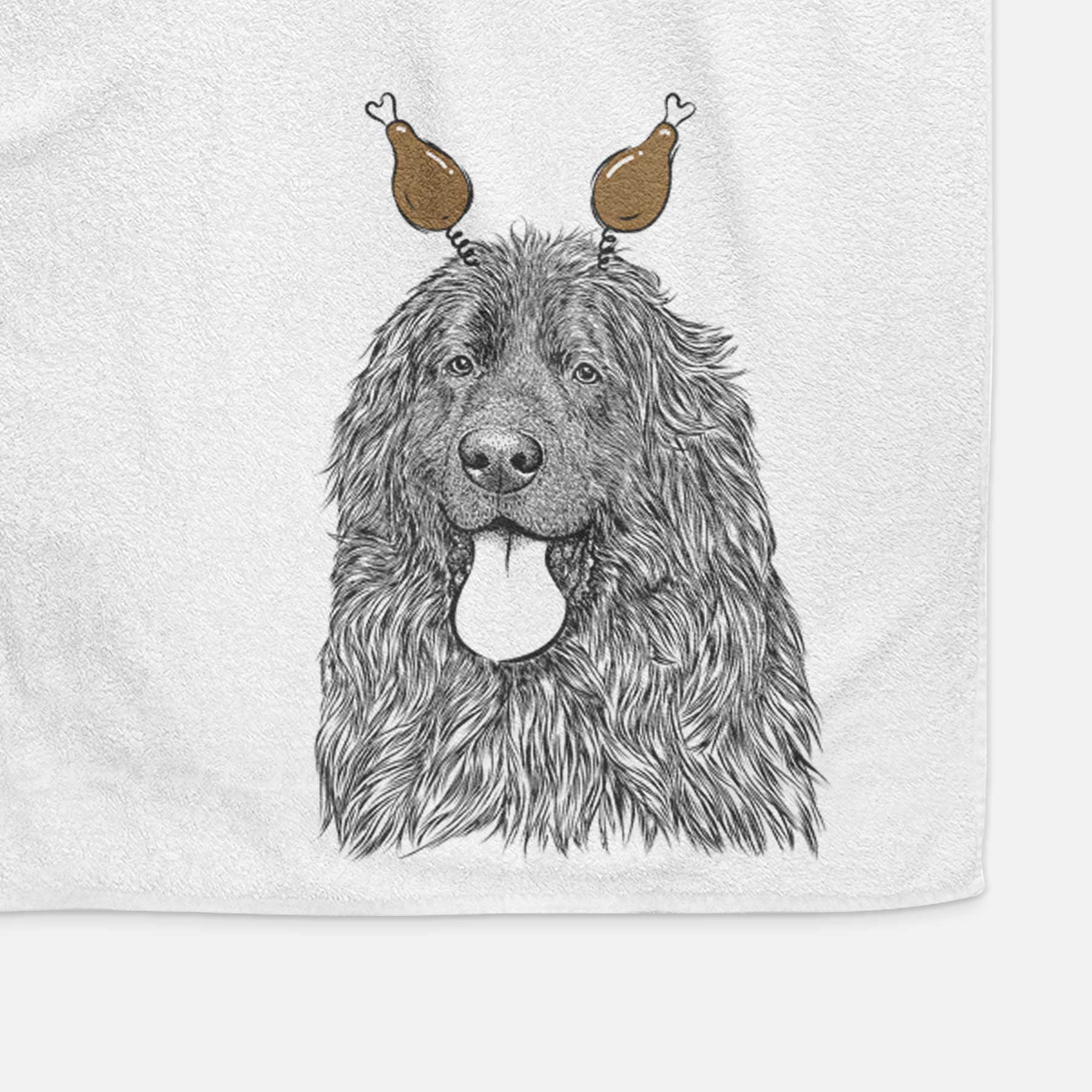 Neptune the Newfoundland Decorative Hand Towel