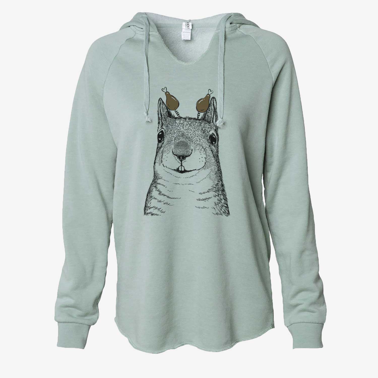 Thanksgiving Nibbles the Squirrel - Cali Wave Hooded Sweatshirt