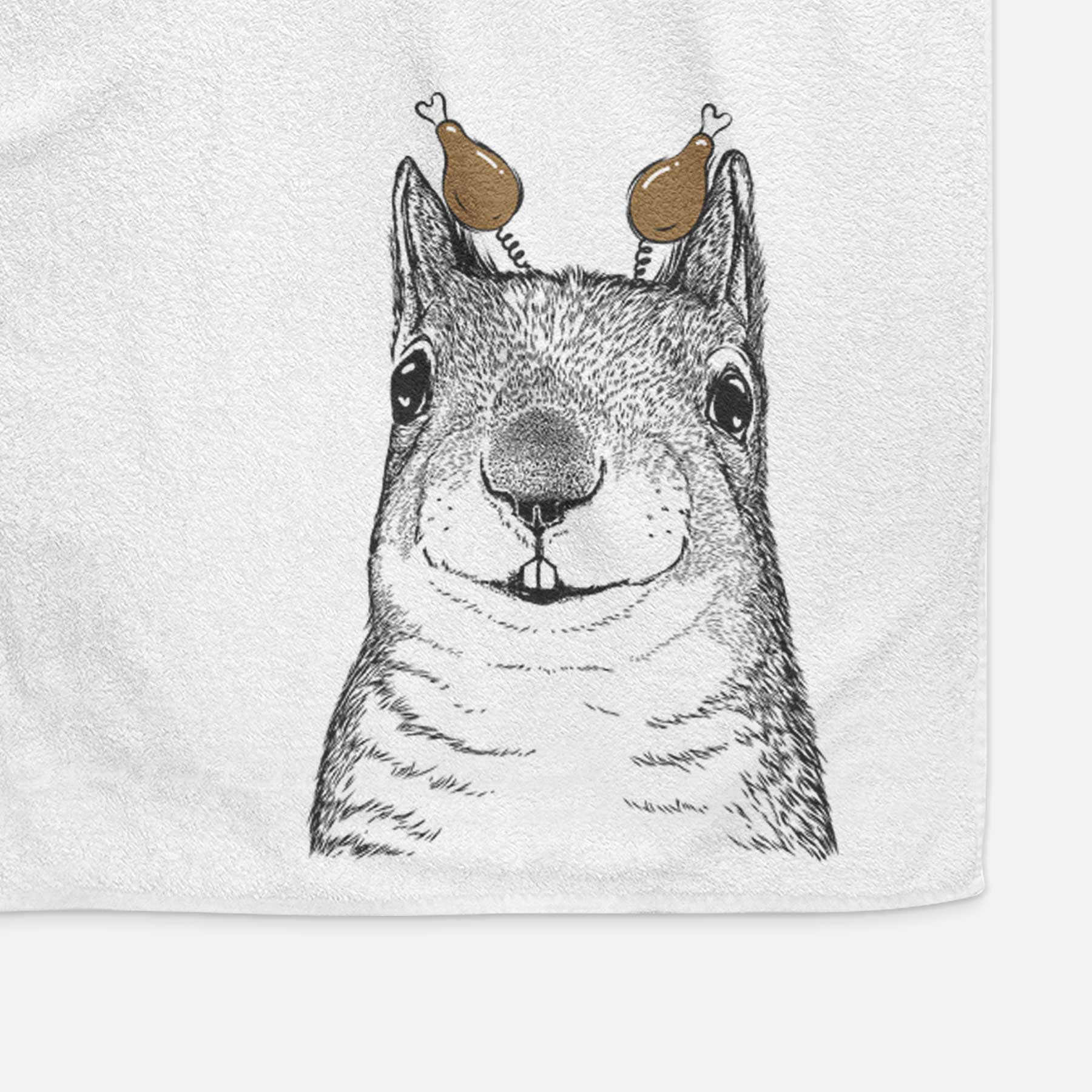 Nibbles the Squirrel Decorative Hand Towel