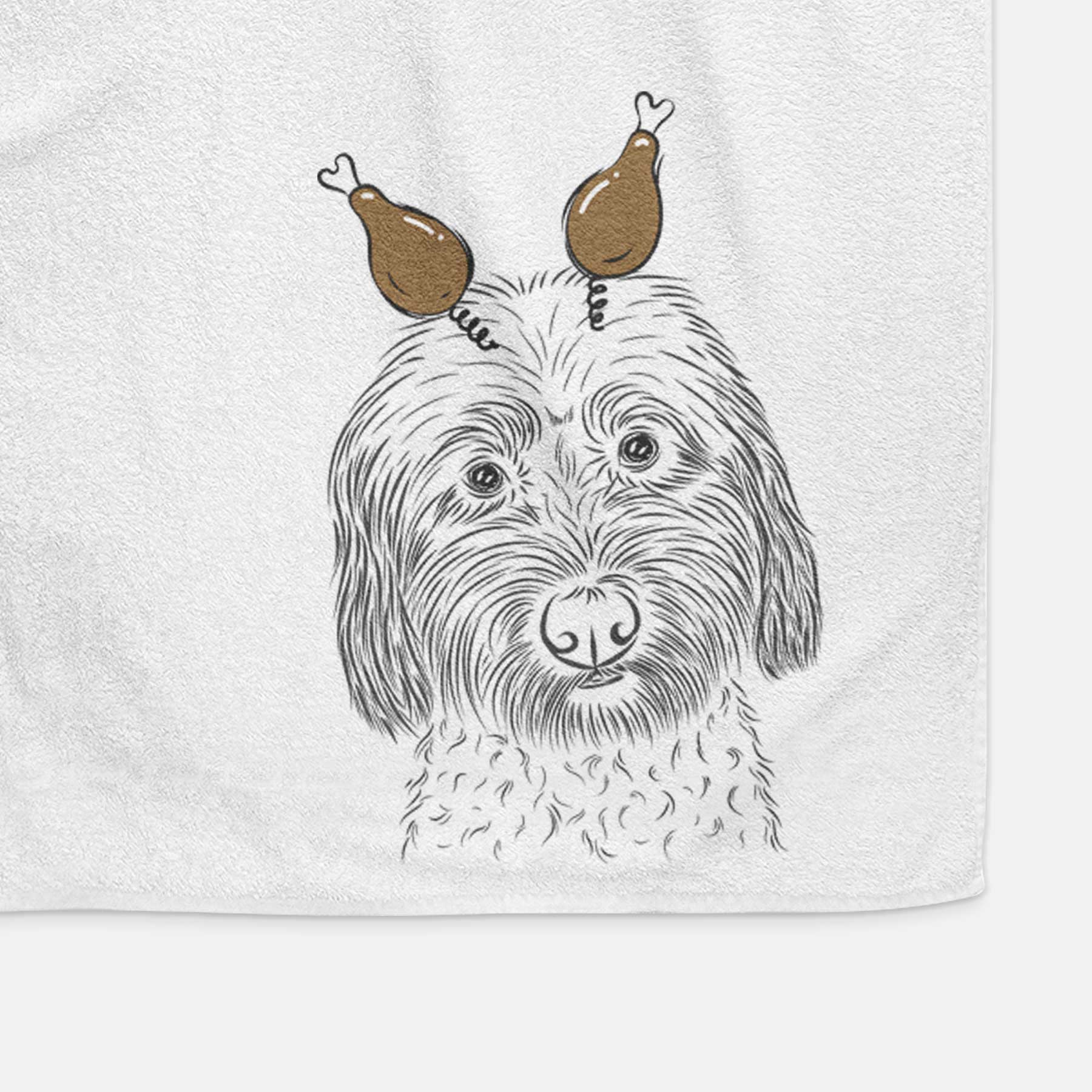 Niles the Soft Coated Wheaten Terrier Decorative Hand Towel