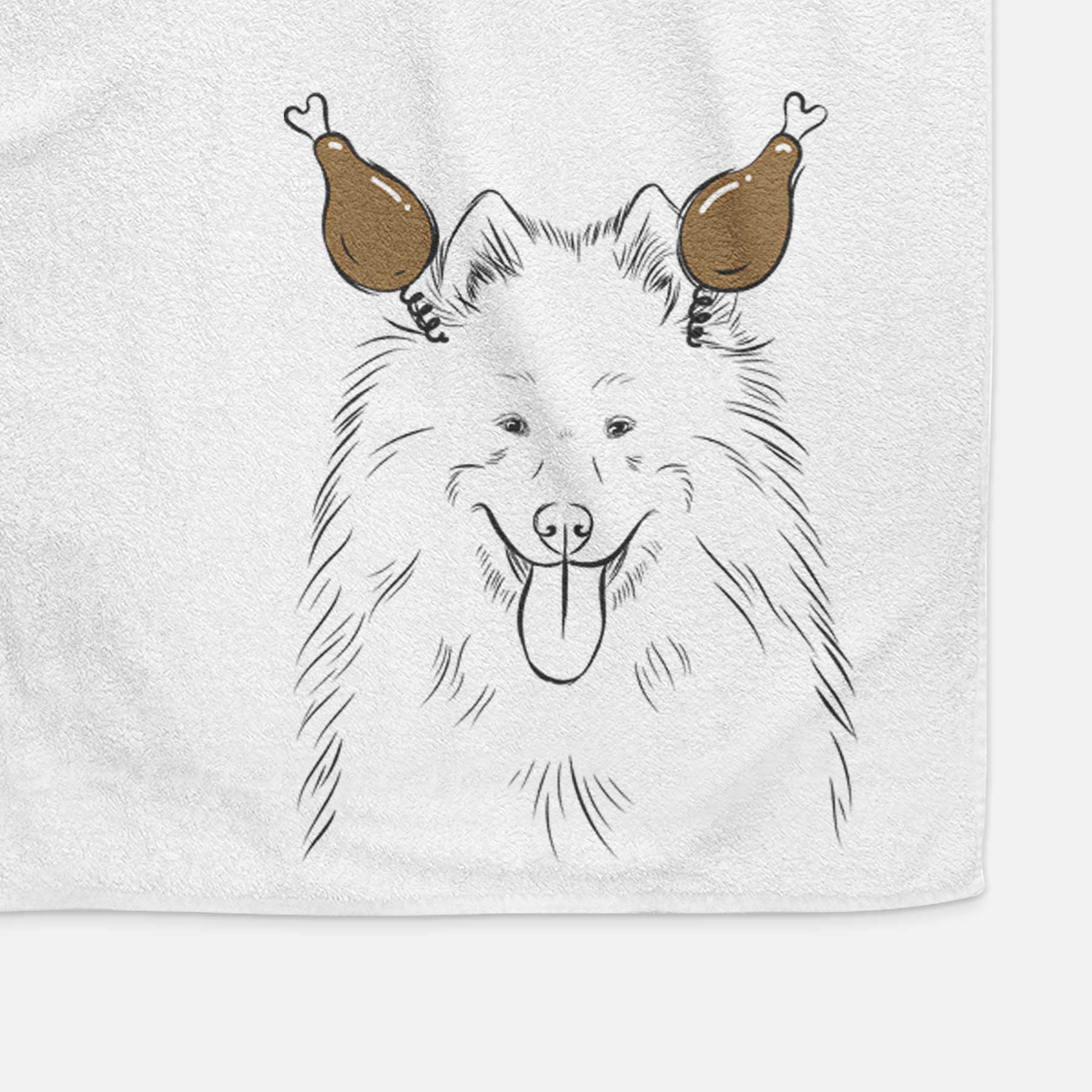 Nova the Samoyed Decorative Hand Towel