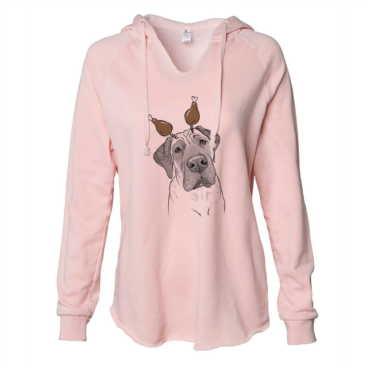 Thanksgiving Nutterbutter the English Mastiff - Cali Wave Hooded Sweatshirt