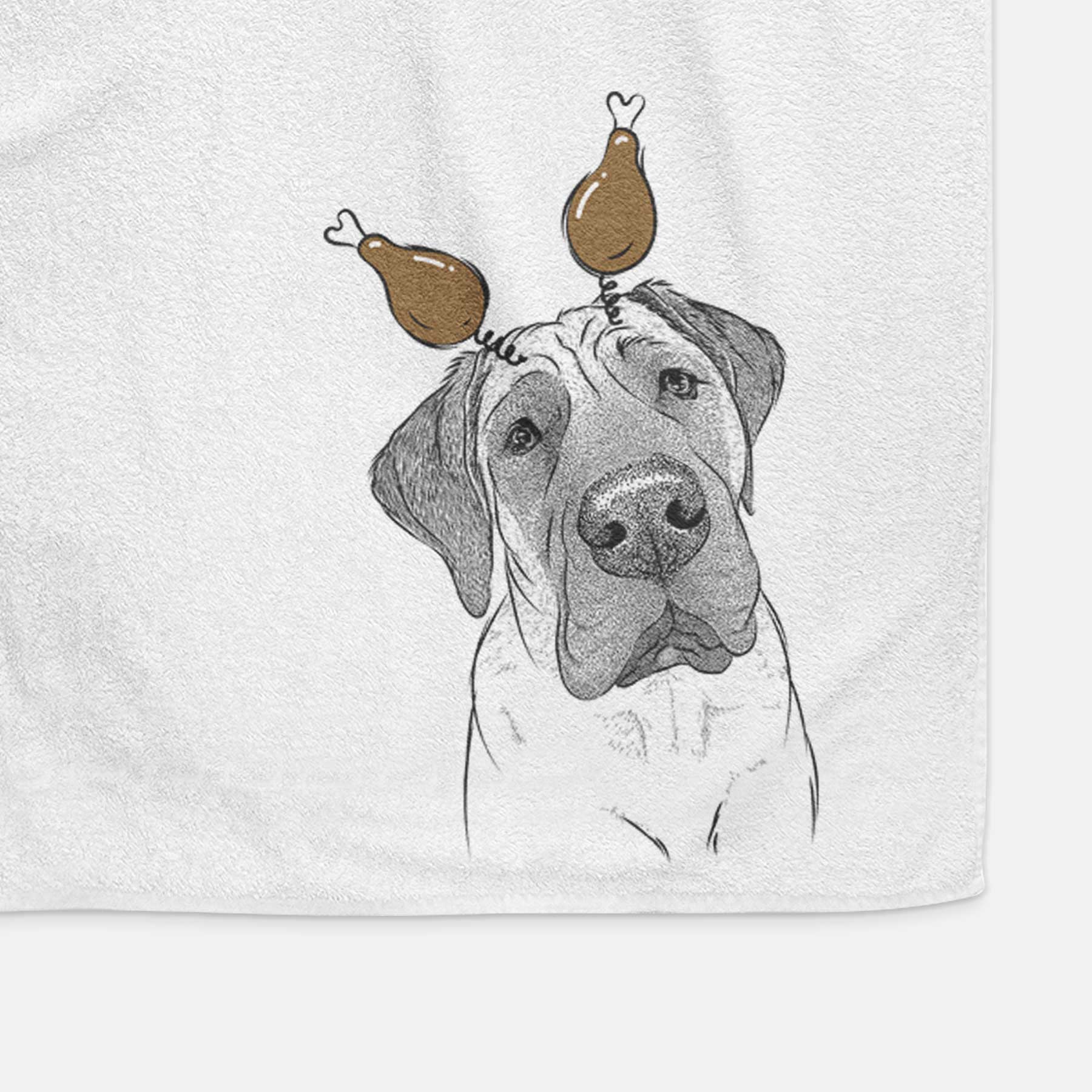 Nutterbutter the English Mastiff Decorative Hand Towel