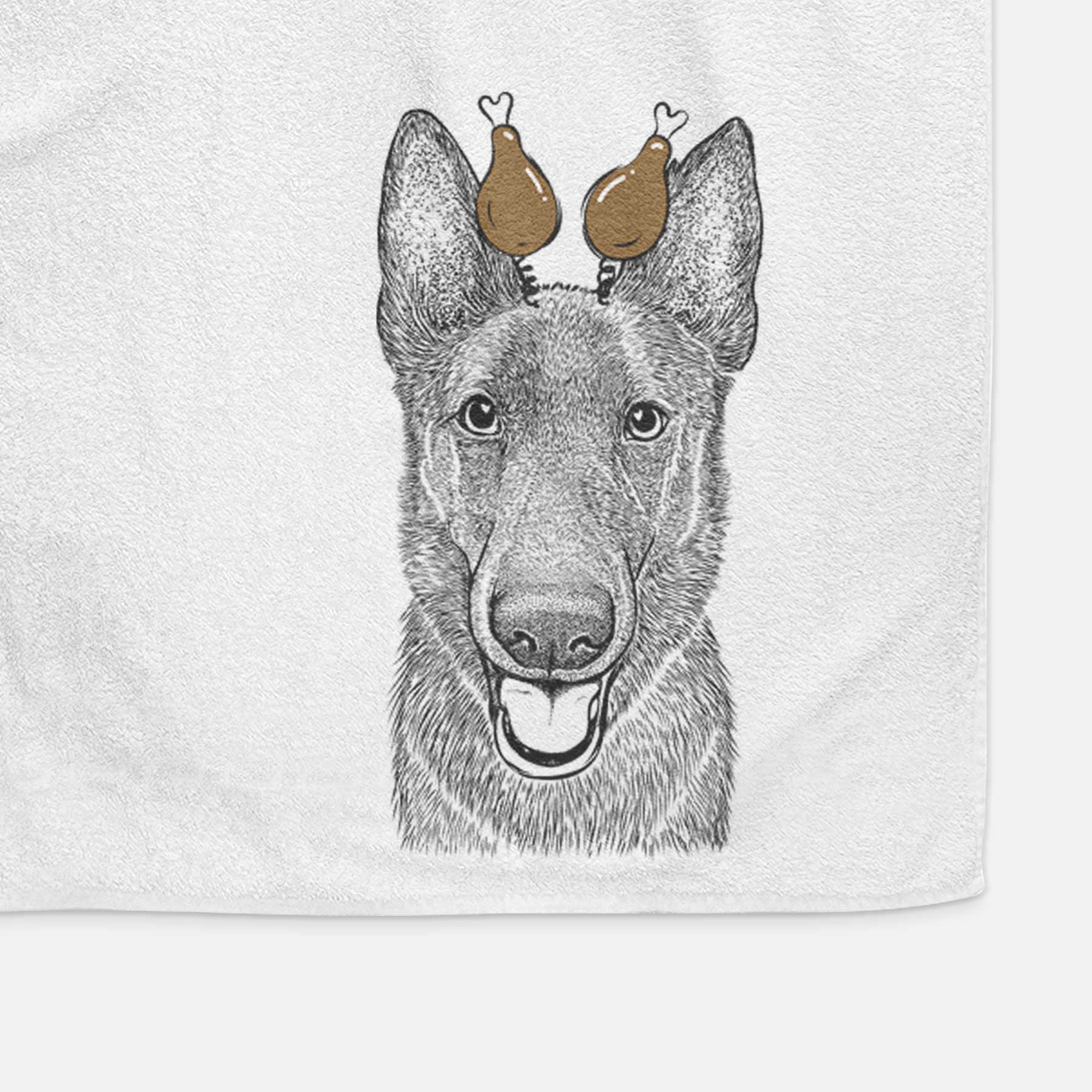 Nyx the German Shepherd Decorative Hand Towel