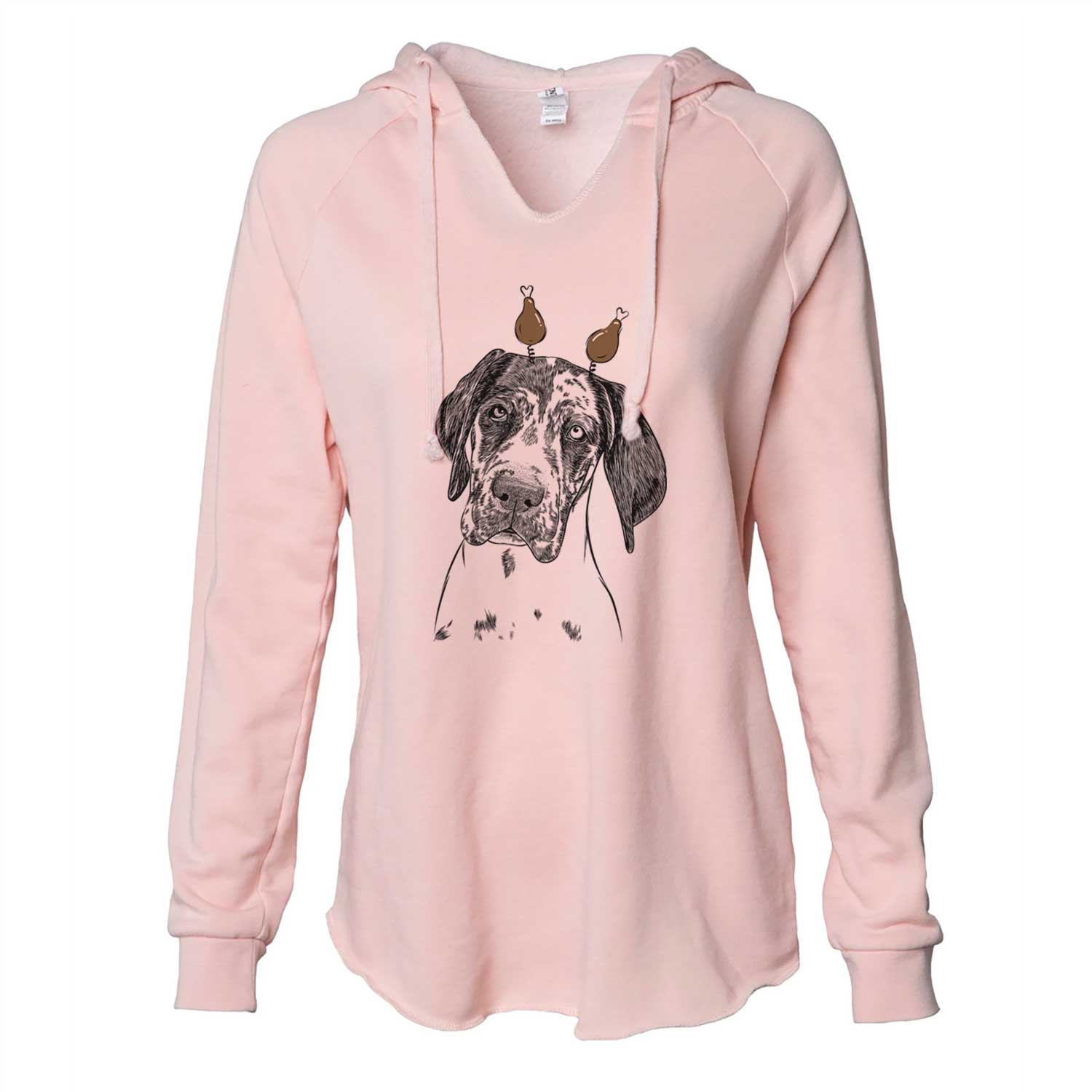 Thanksgiving Nyx the Great Dane - Cali Wave Hooded Sweatshirt