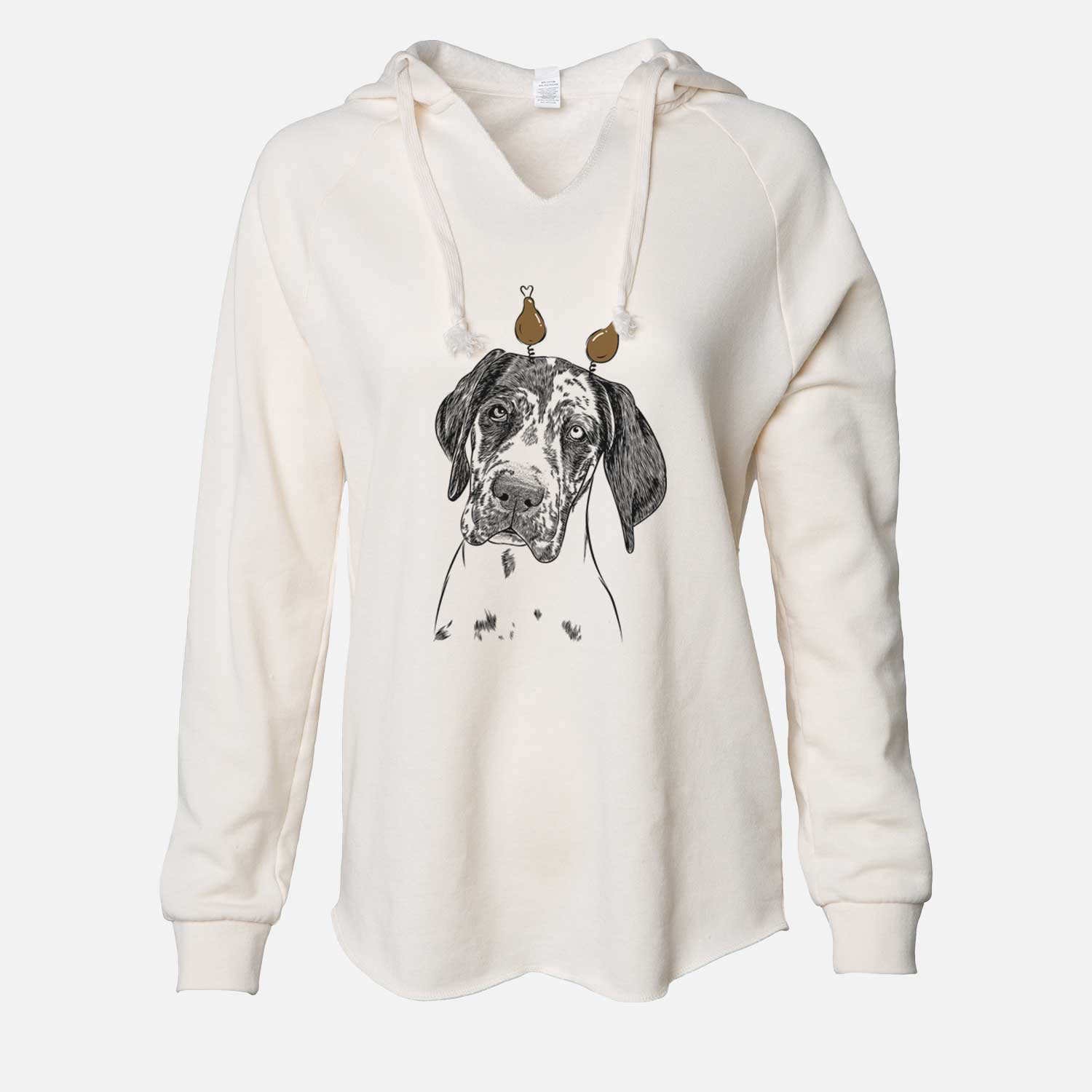 Thanksgiving Nyx the Great Dane - Cali Wave Hooded Sweatshirt