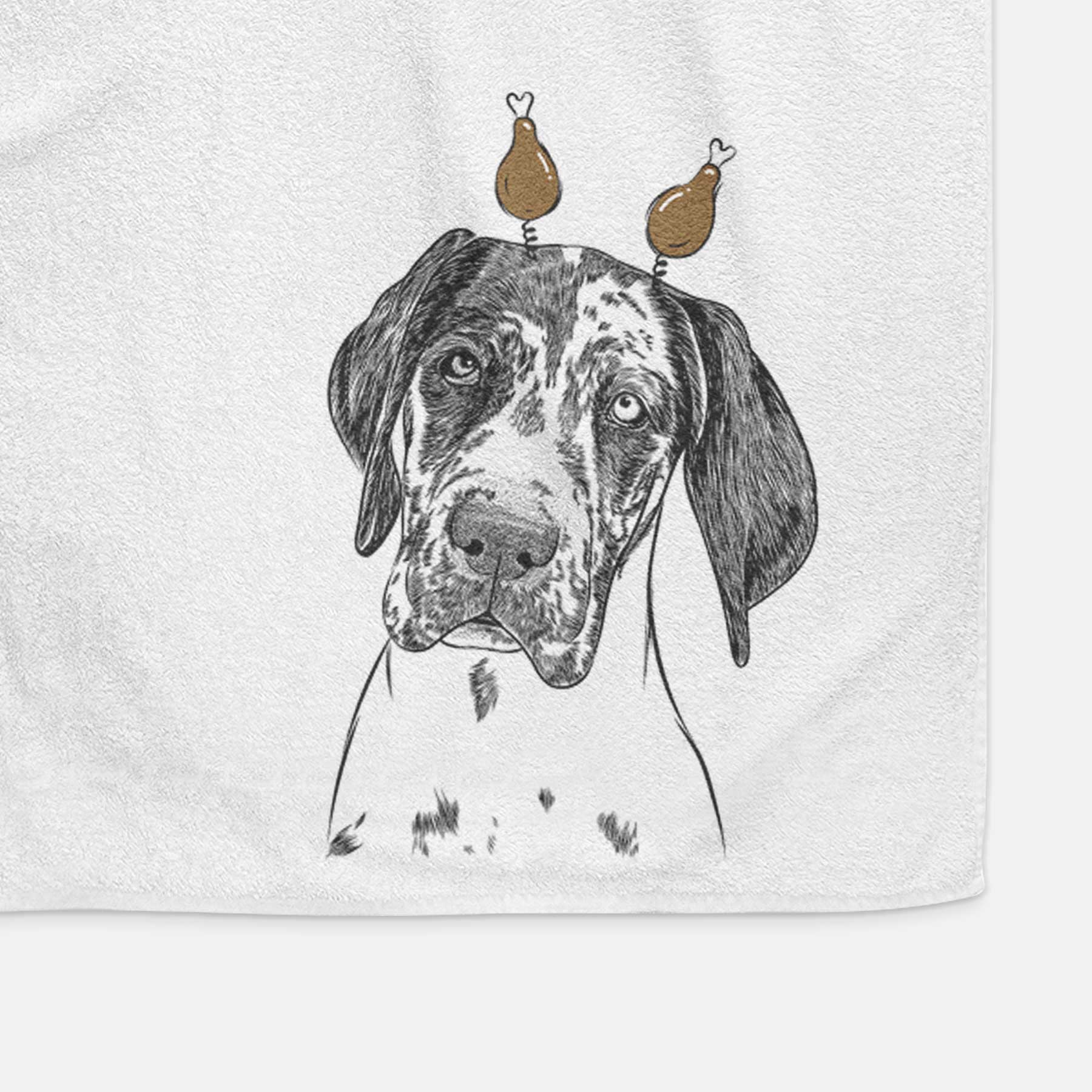 Nyx the Great Dane Decorative Hand Towel