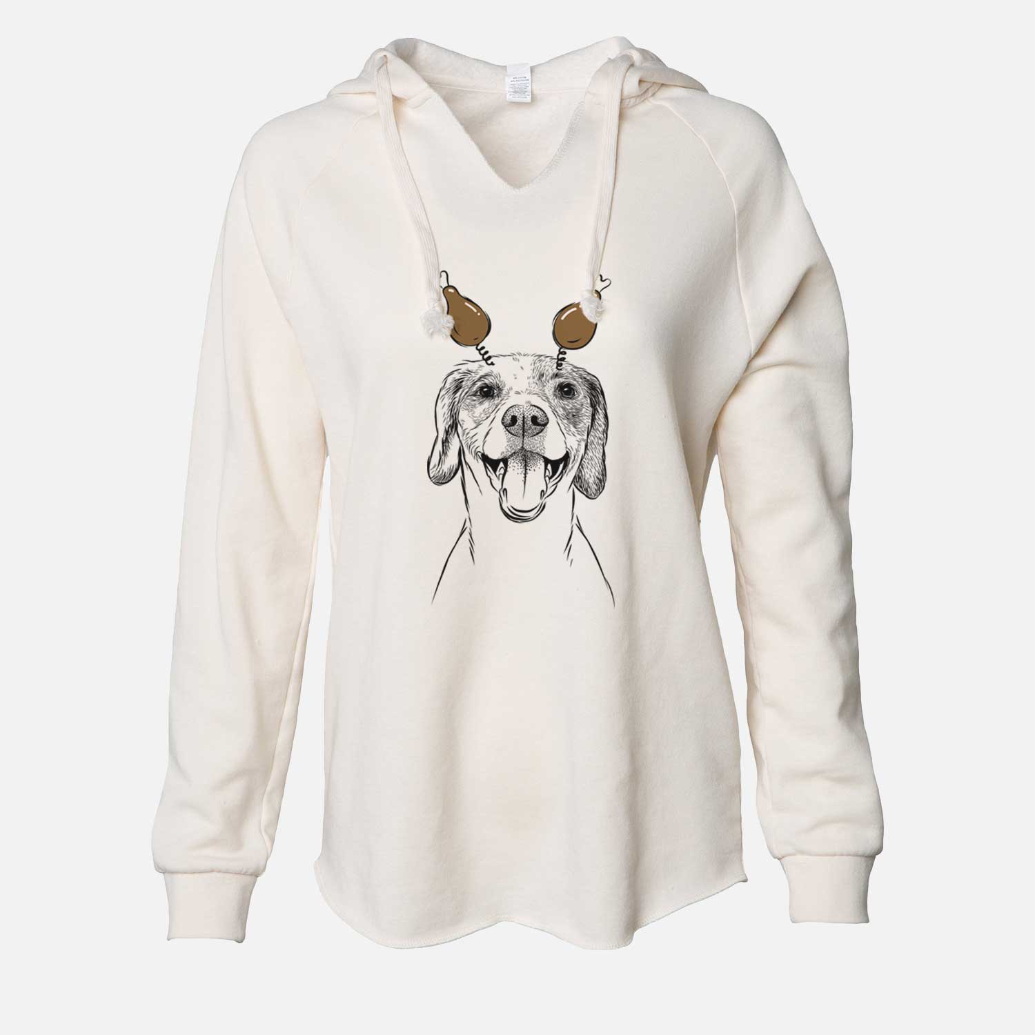 Thanksgiving Obi the Beagle Mix - Cali Wave Hooded Sweatshirt