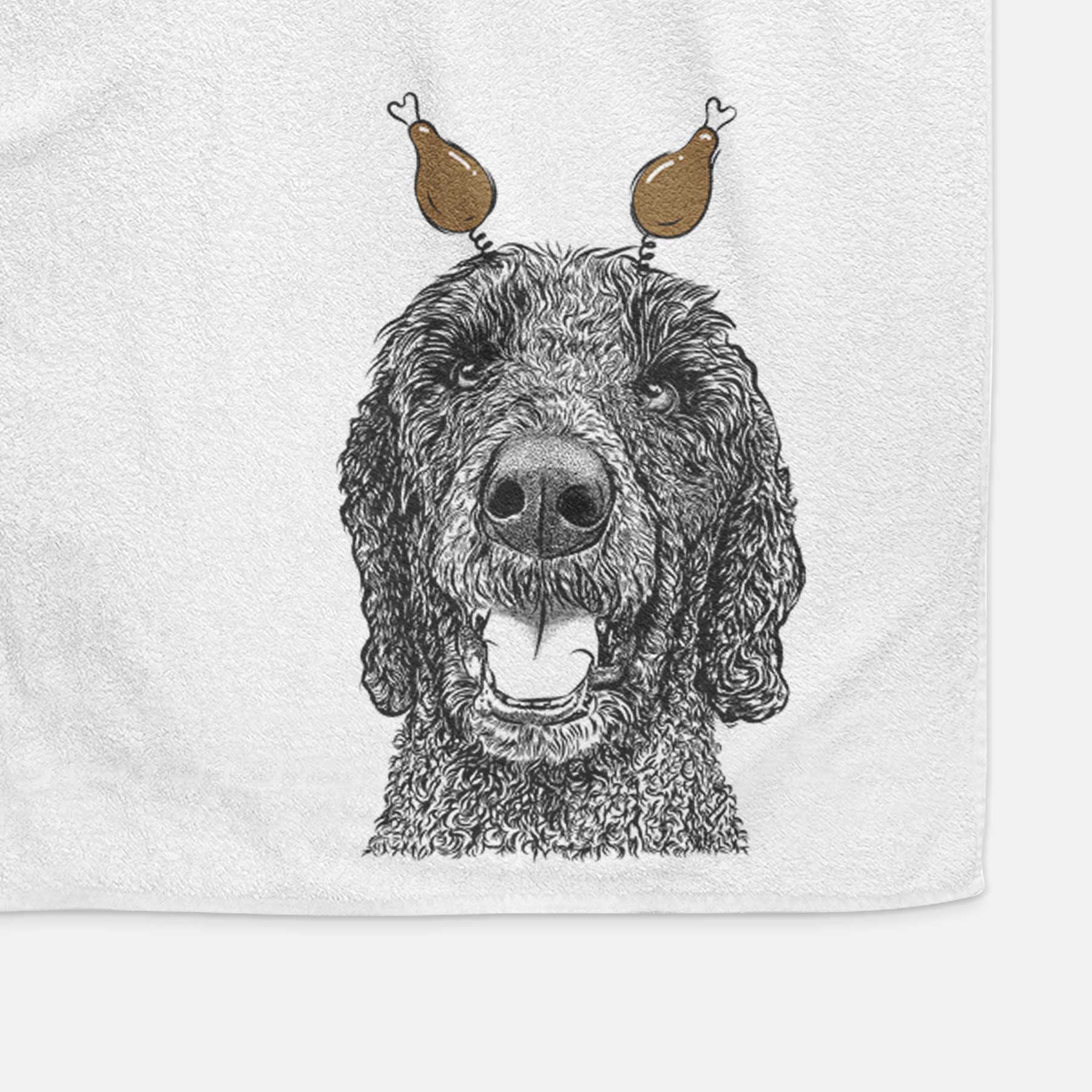 Obi James the Goldendoodle Decorative Hand Towel