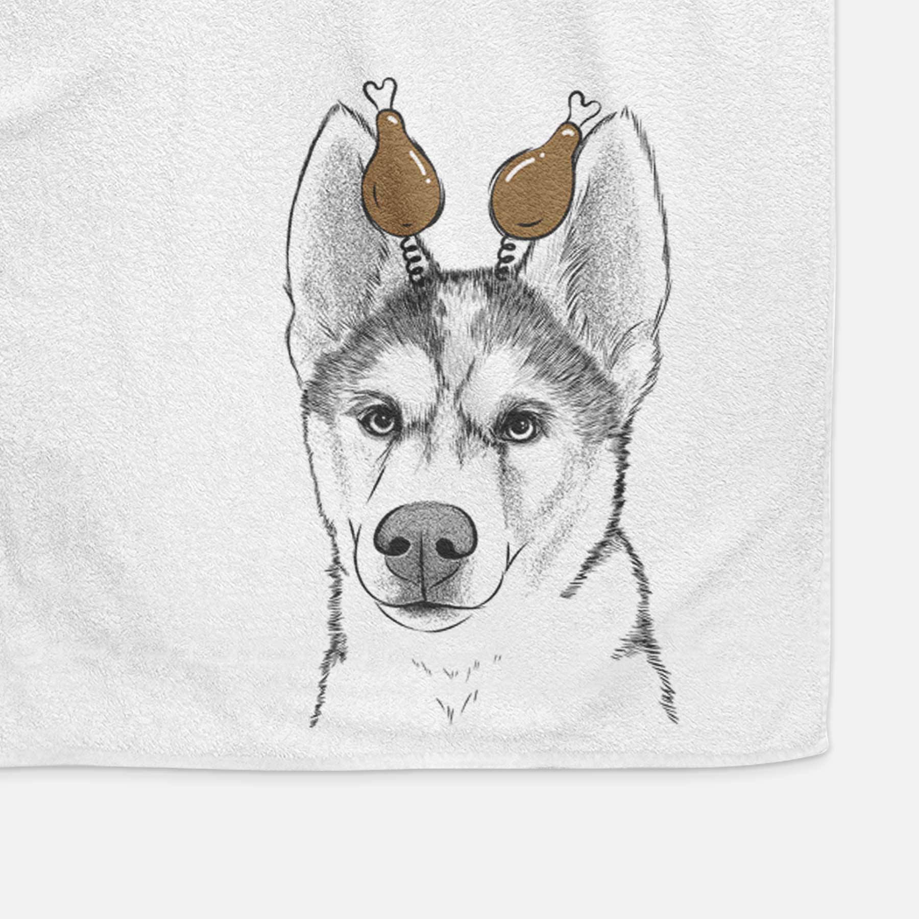 Odin the Siberian Husky Decorative Hand Towel