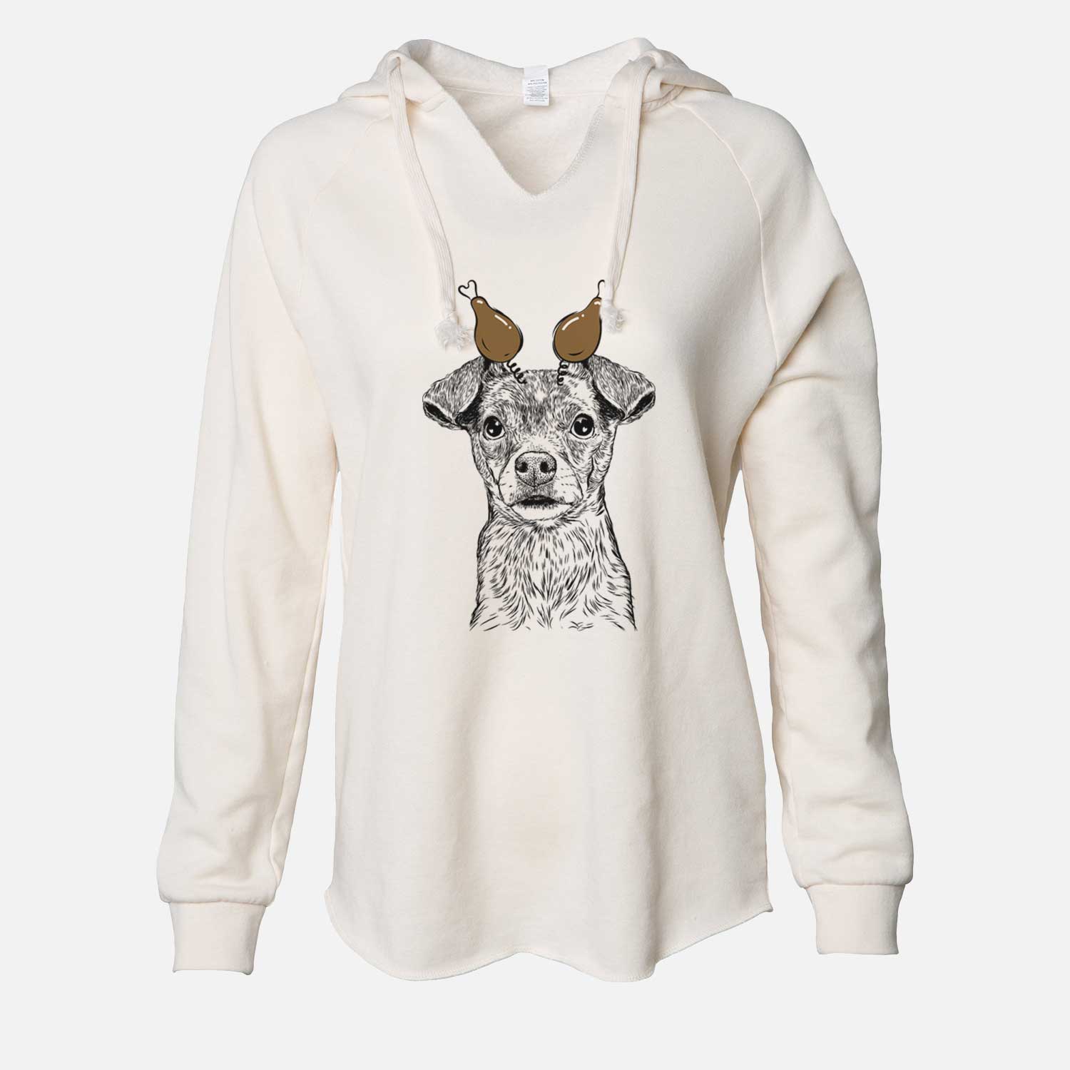 Thanksgiving Olive the Mixed Breed - Cali Wave Hooded Sweatshirt