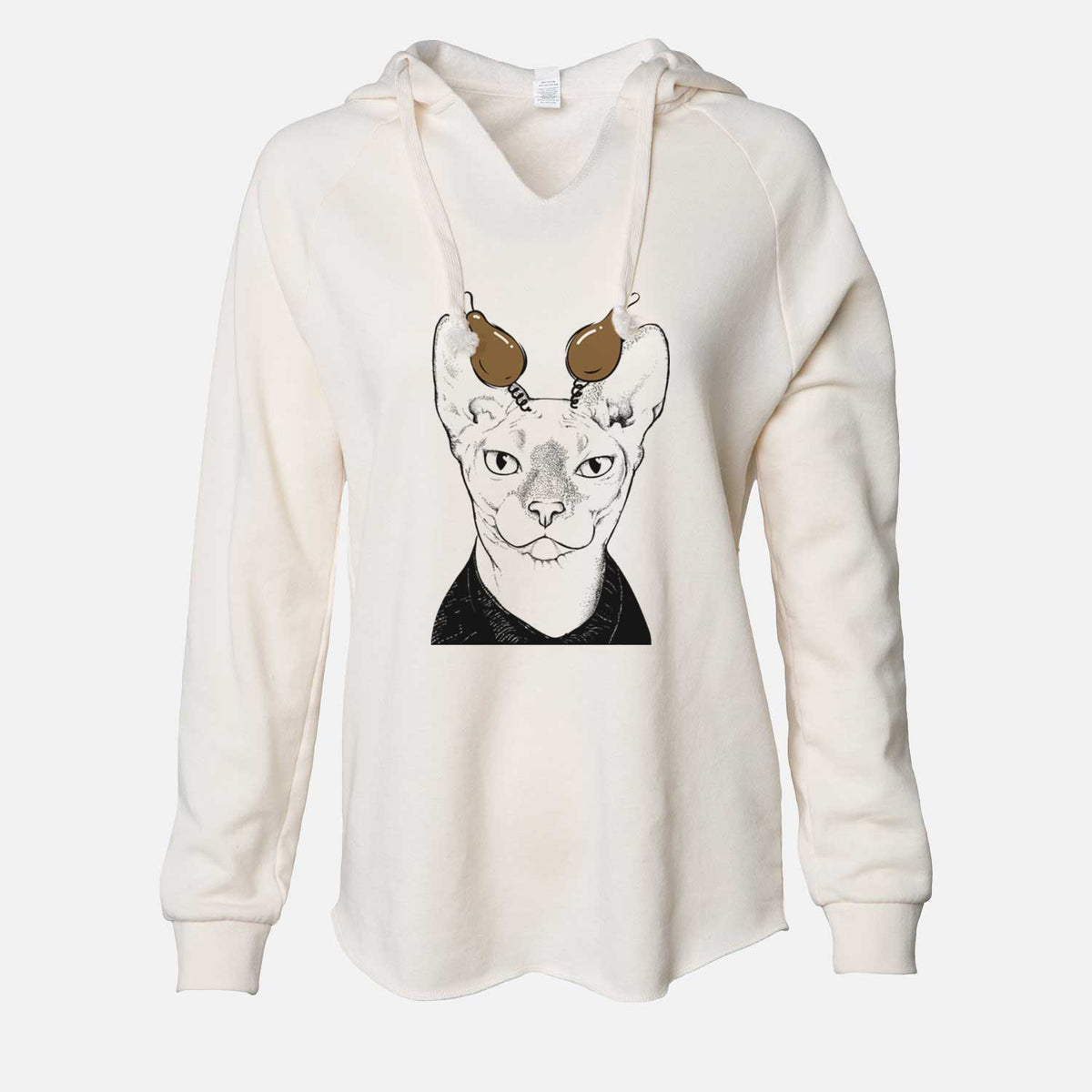 Thanksgiving Oliver Watson the Sphynx Cat - Cali Wave Hooded Sweatshirt