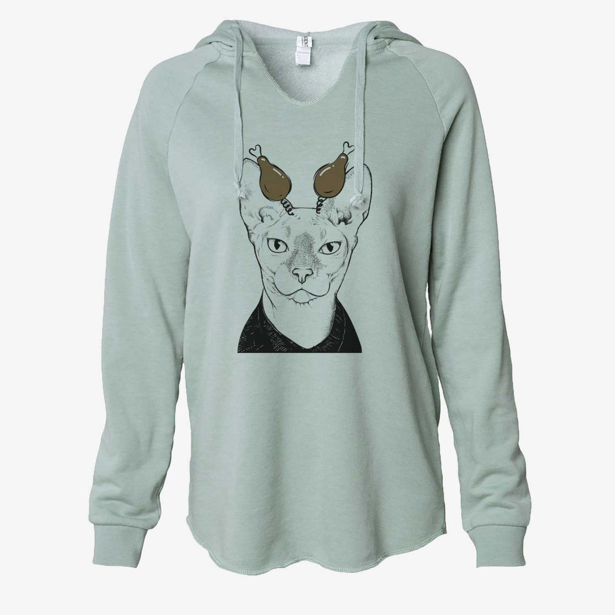 Thanksgiving Oliver Watson the Sphynx Cat - Cali Wave Hooded Sweatshirt