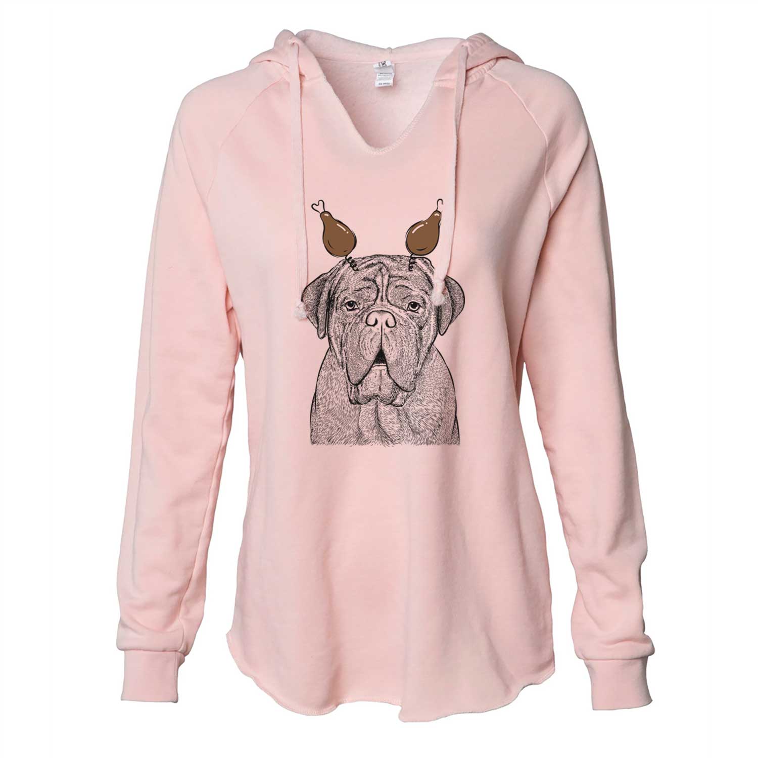 Thanksgiving Optimus the Dogue de Bordeaux - Cali Wave Hooded Sweatshirt