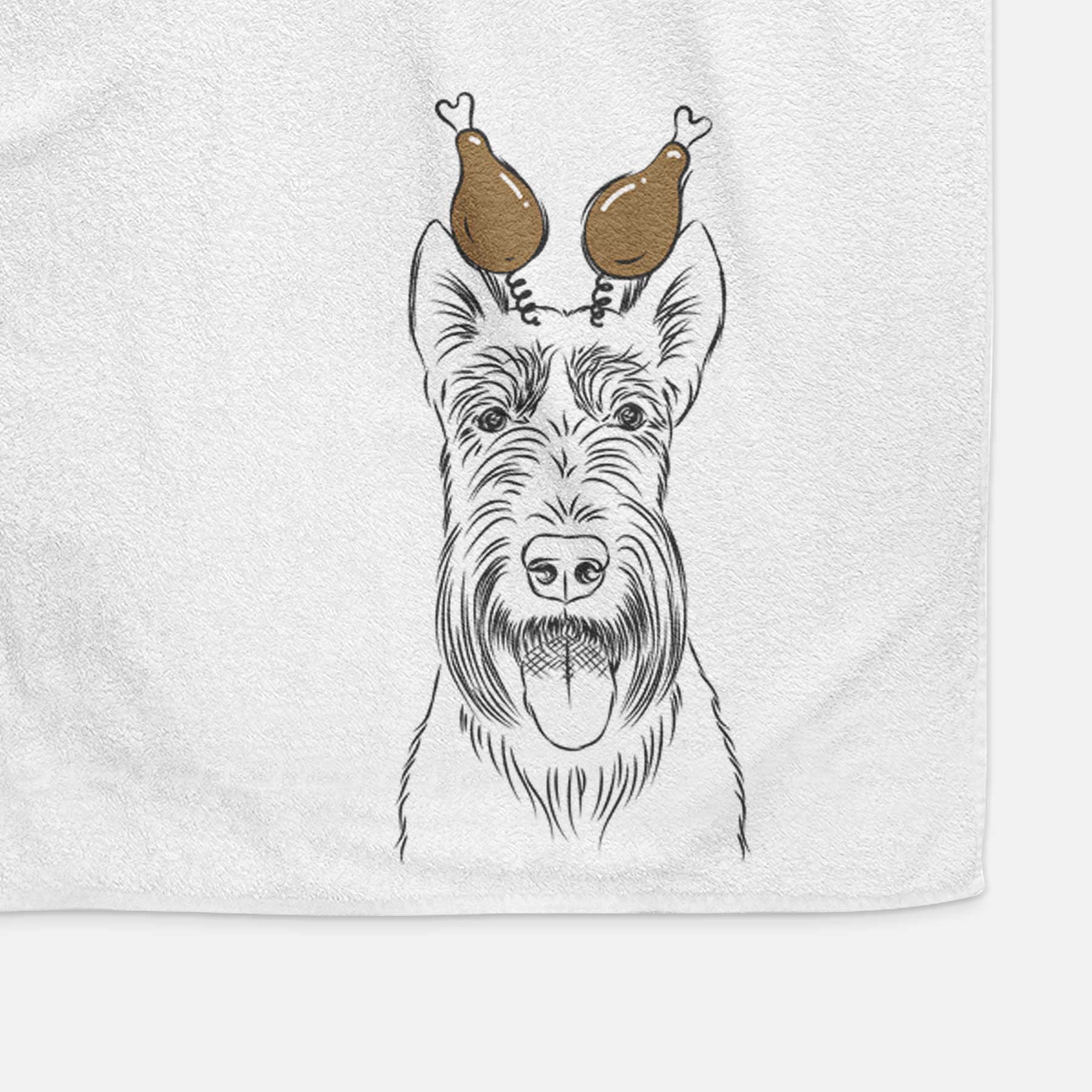 Oswald the Scottish Terrier Decorative Hand Towel