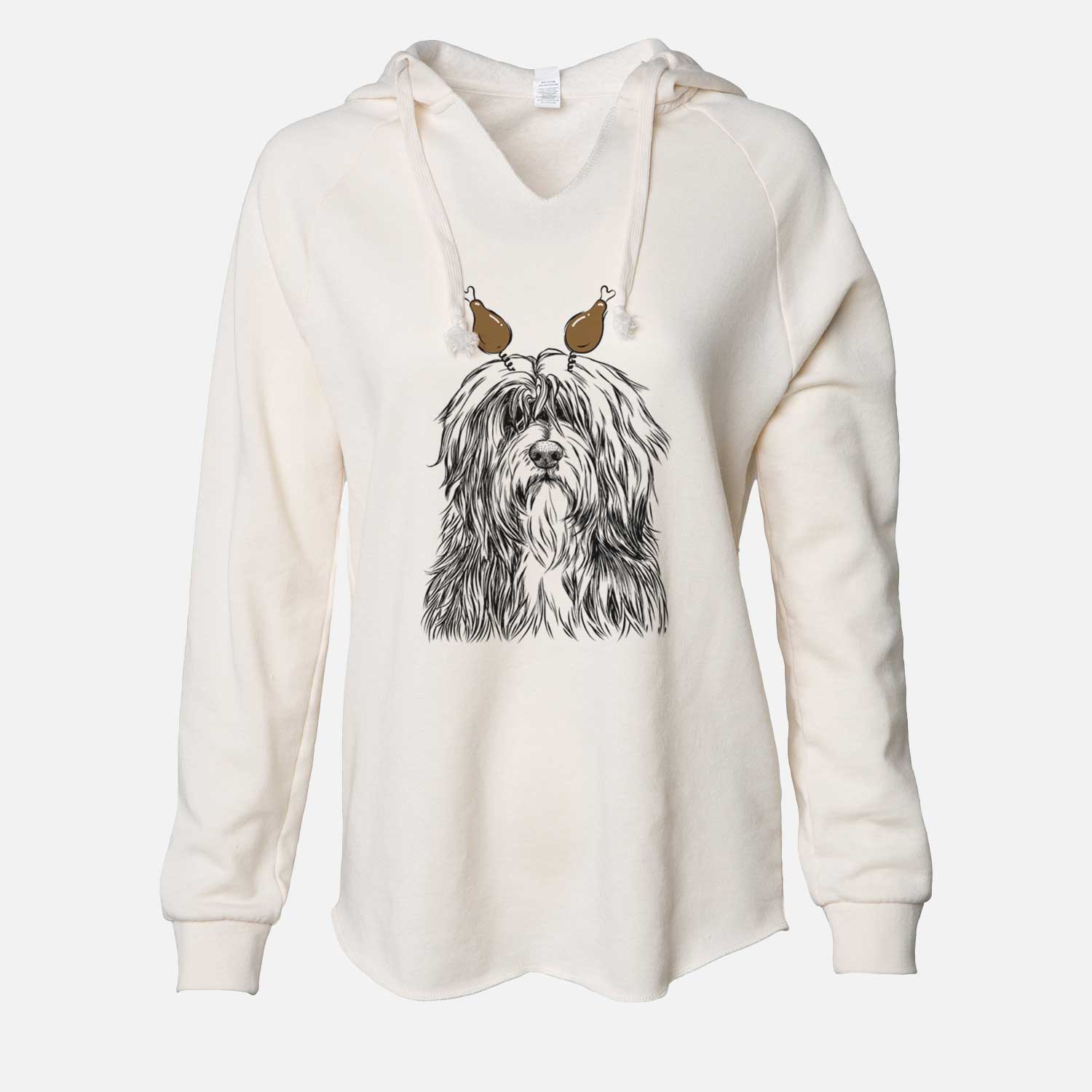 Thanksgiving Otto the Polish Lowland Sheepdog - Cali Wave Hooded Sweatshirt