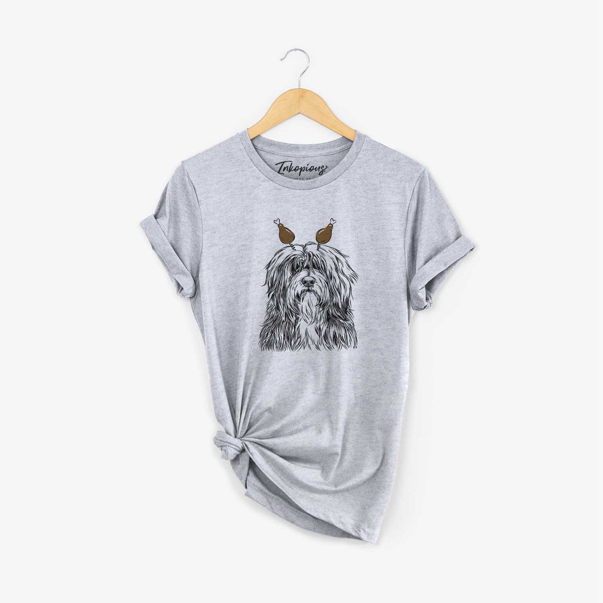 Thanksgiving Otto the Polish Lowland Sheepdog - Unisex Crewneck