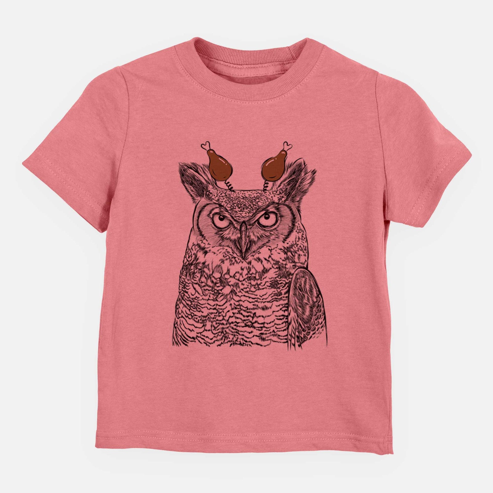 Thanksgiving Ozwald the Grey Horned Owl - Kids/Youth/Toddler Shirt
