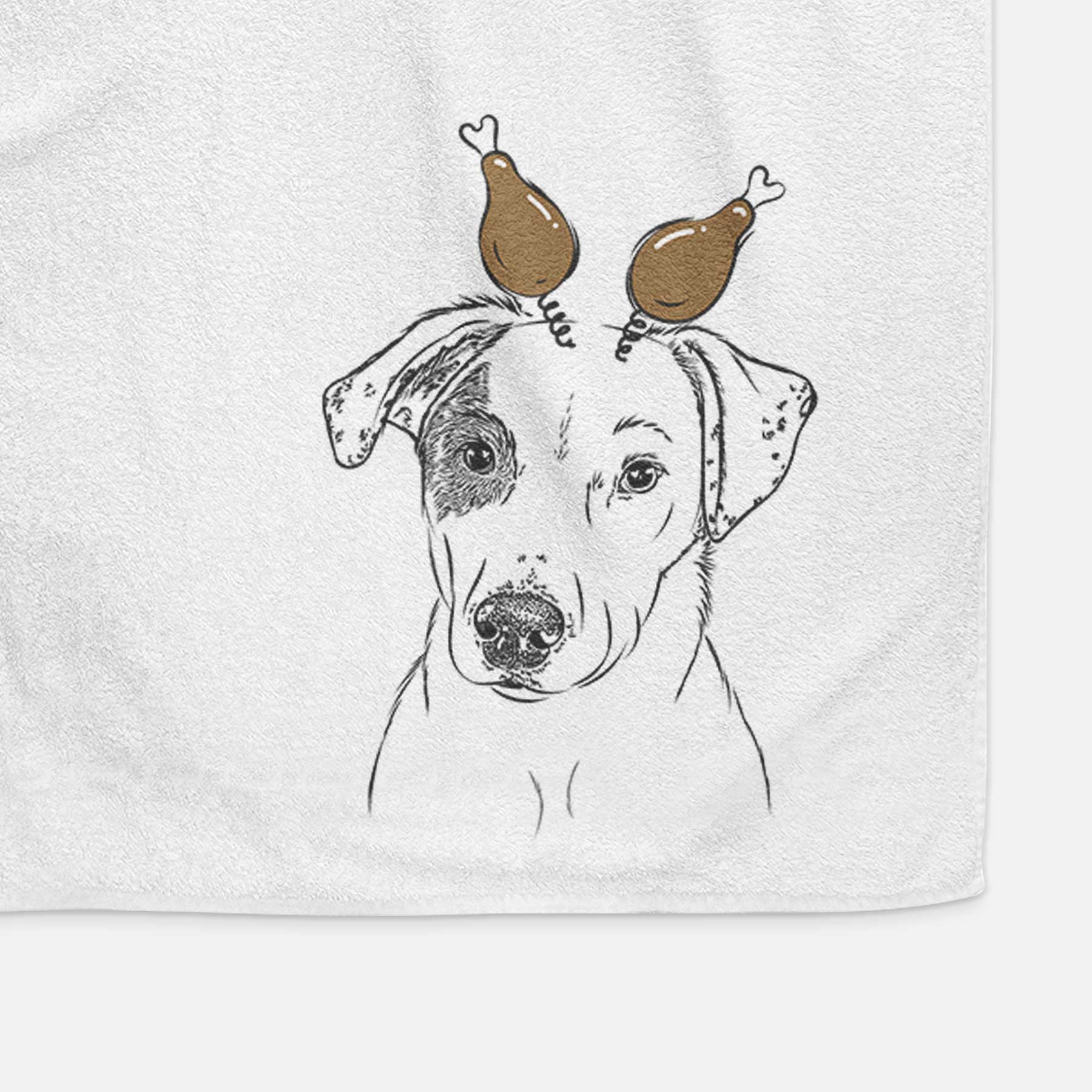 P-Pie the Mixed Breed Decorative Hand Towel