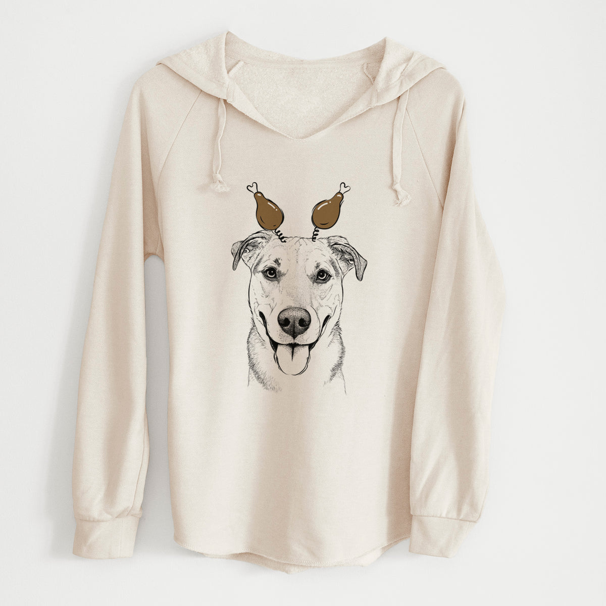 Thanksgiving Padre the Pitbull Mix - Cali Wave Hooded Sweatshirt