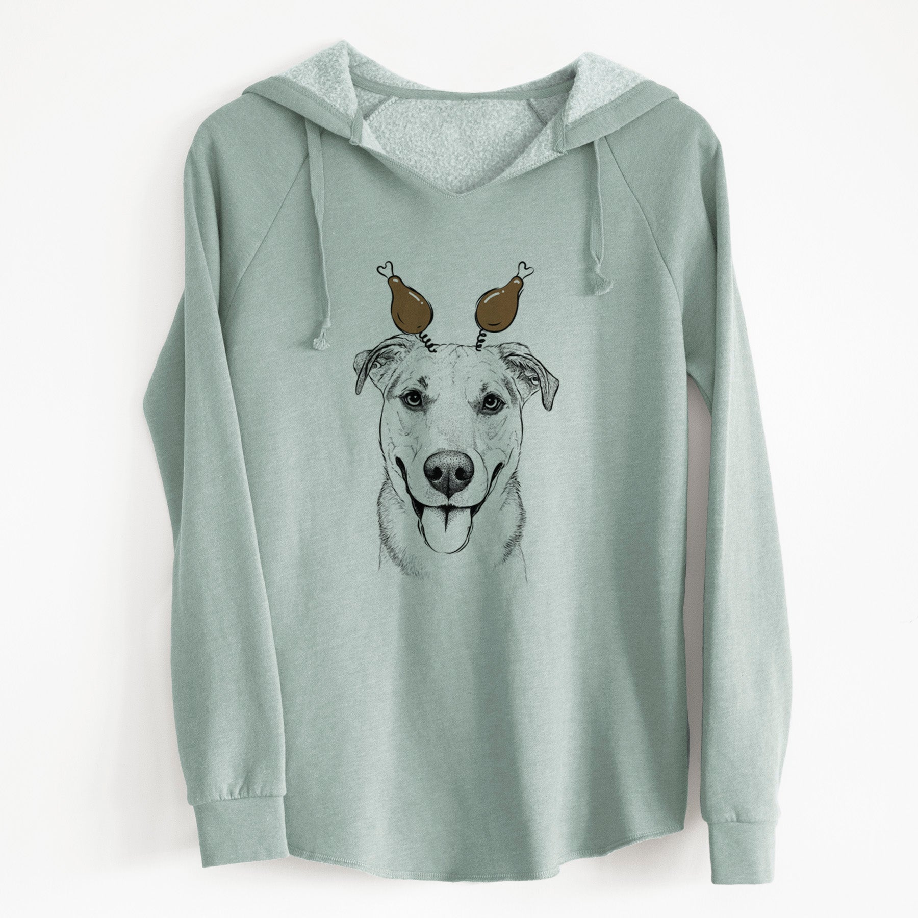 Thanksgiving Padre the Pitbull Mix - Cali Wave Hooded Sweatshirt