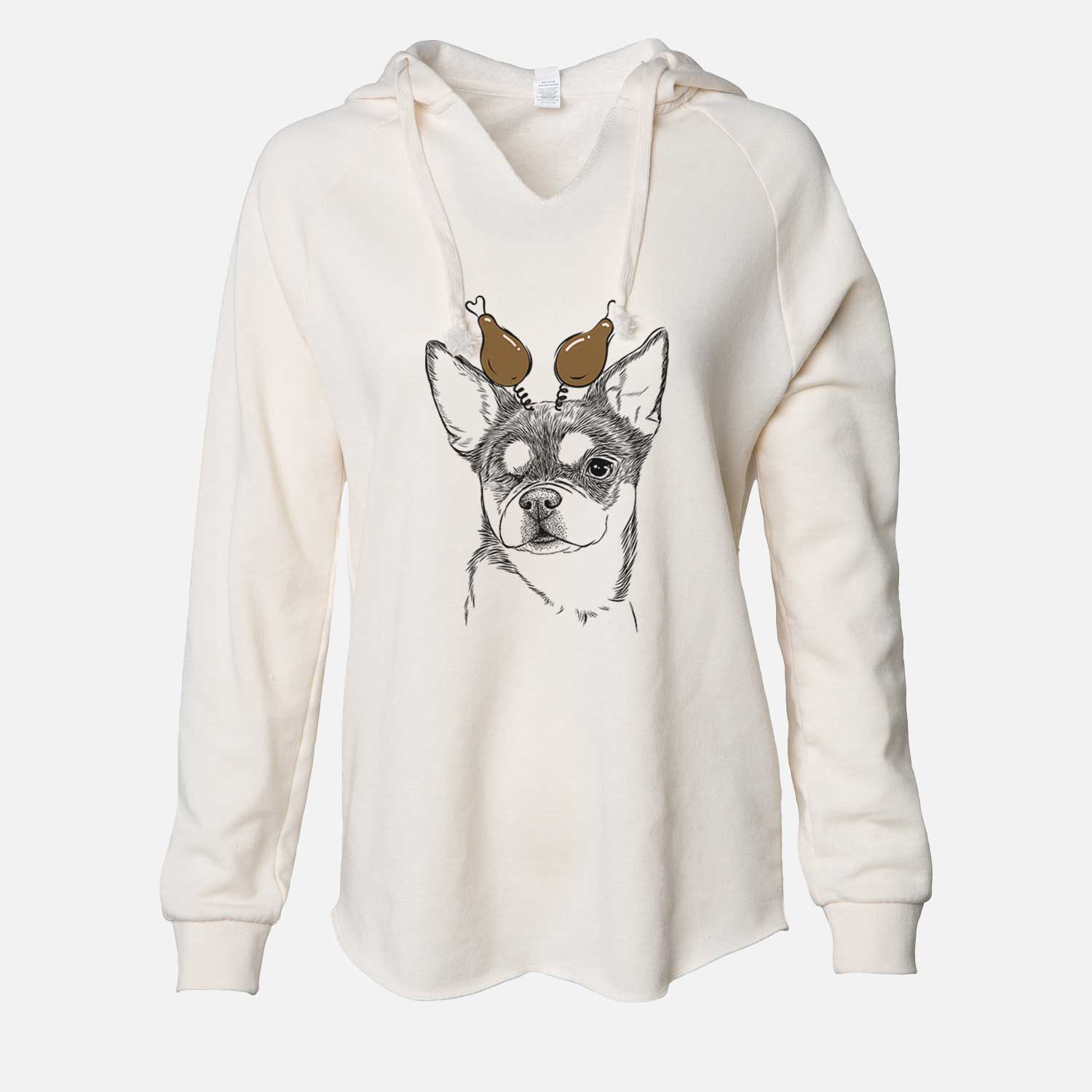 Thanksgiving Paris the Chihuahua - Cali Wave Hooded Sweatshirt