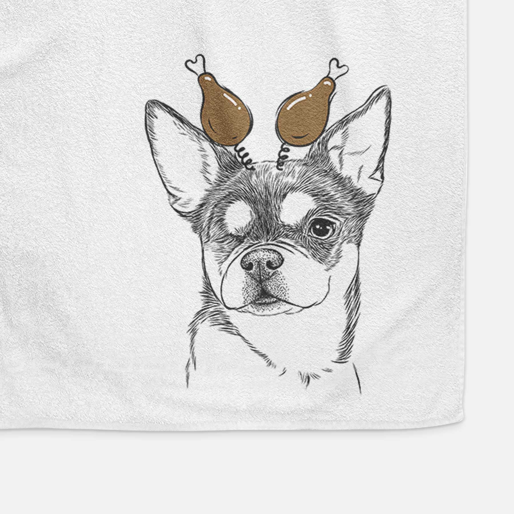 Paris the Chihuahua Decorative Hand Towel