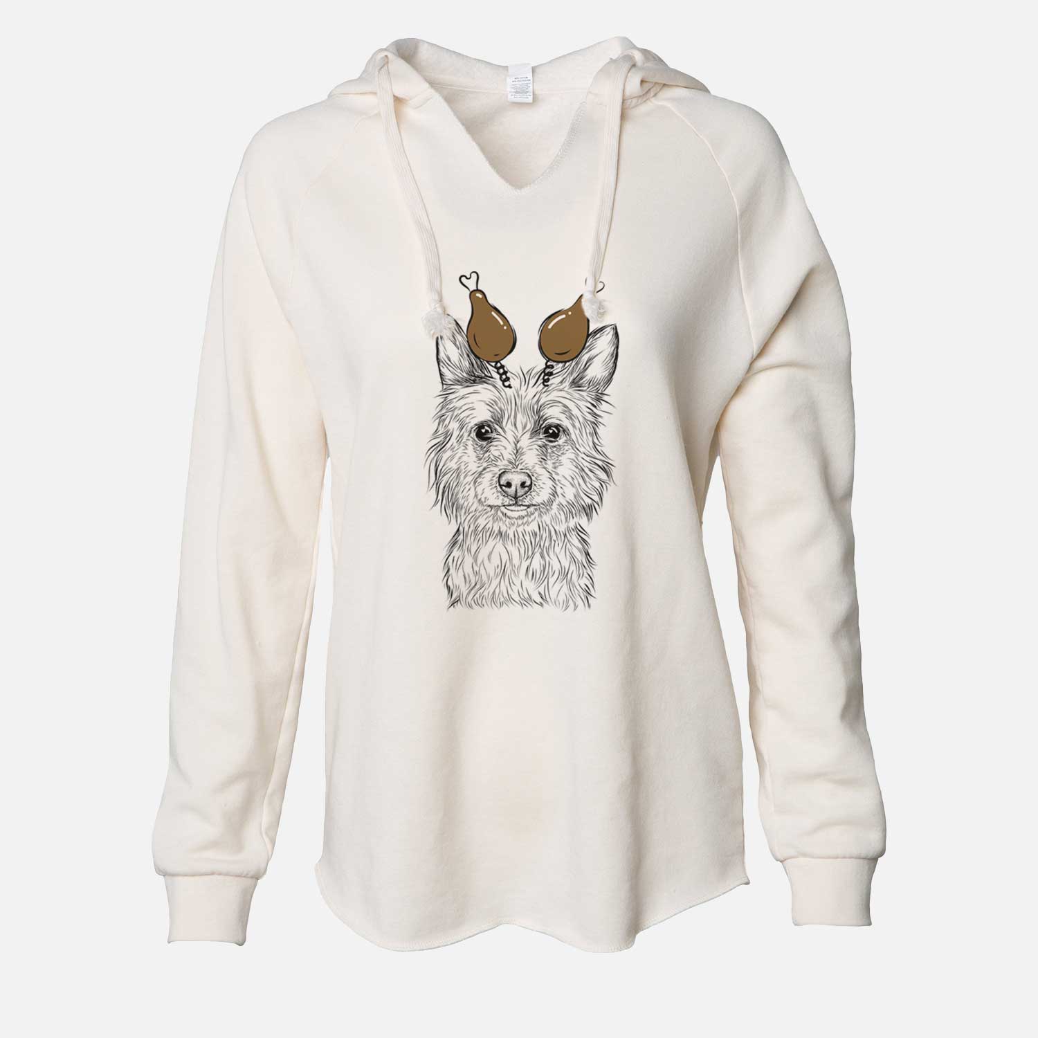 Thanksgiving Paulo the Portuguese Podengo - Cali Wave Hooded Sweatshirt