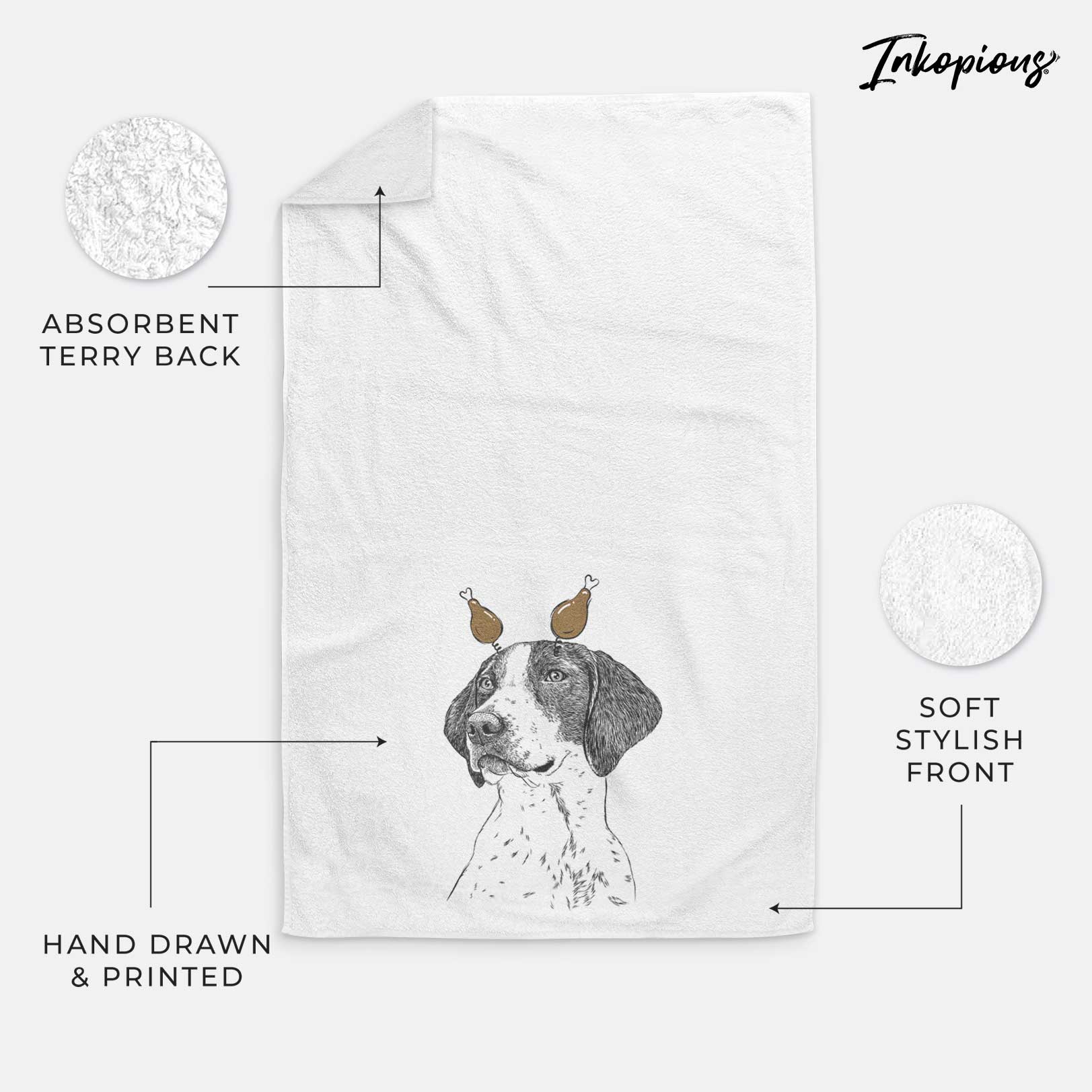 Payton the Mixed Breed Decorative Hand Towel