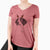 Thanksgiving Payton the Mixed Breed - Women's V-neck Shirt