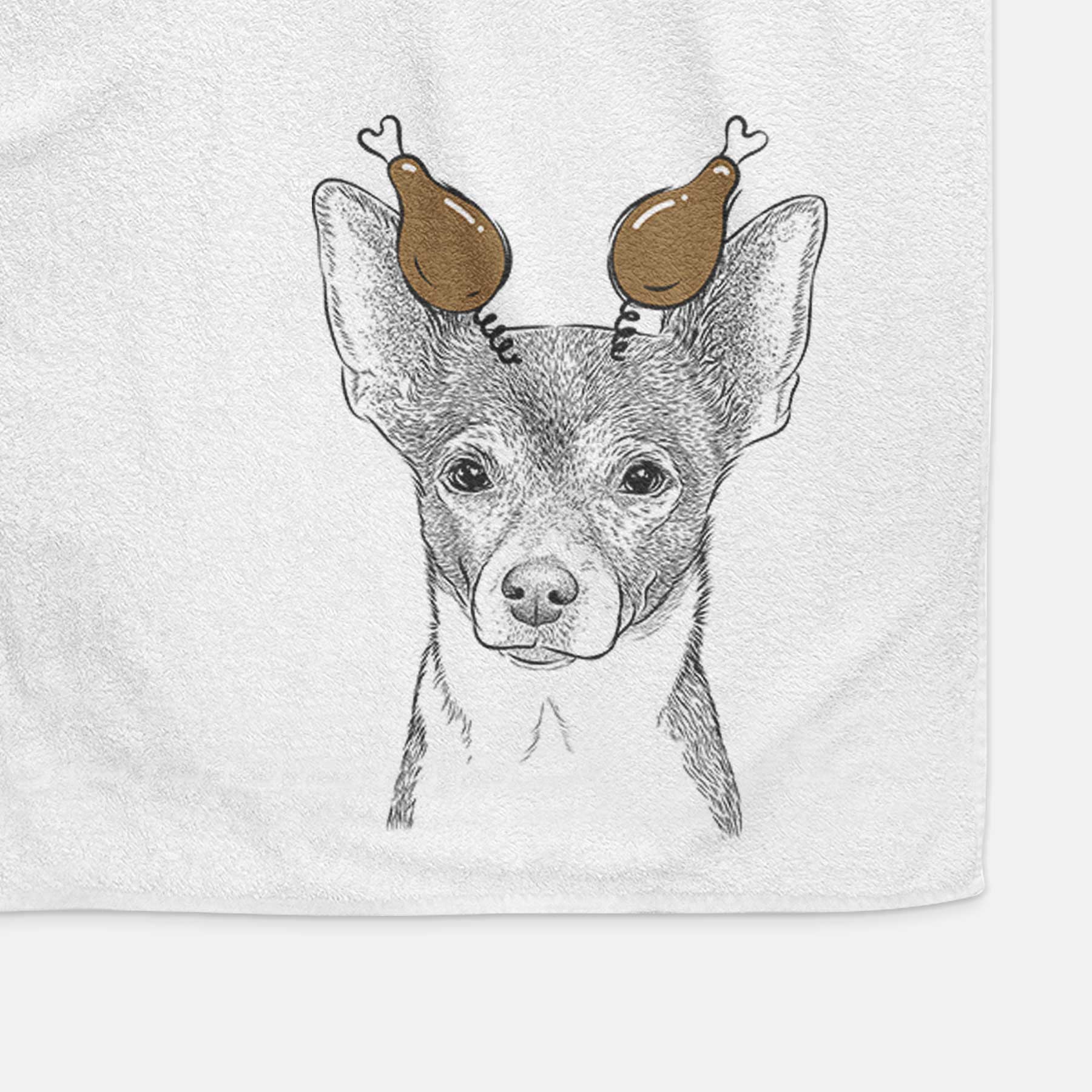 Peanut the Chihuahua Decorative Hand Towel