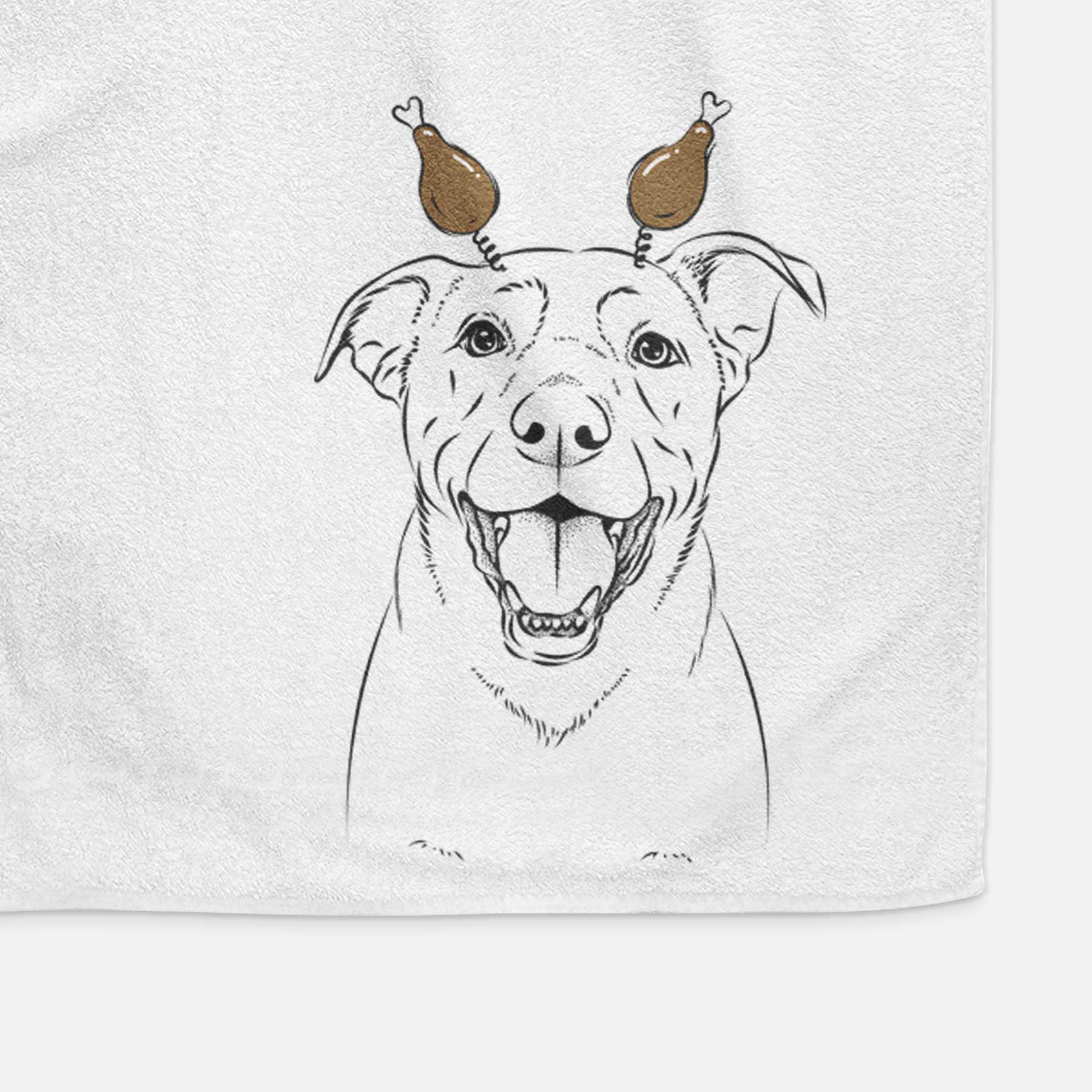 Pele the Lab Mix Decorative Hand Towel