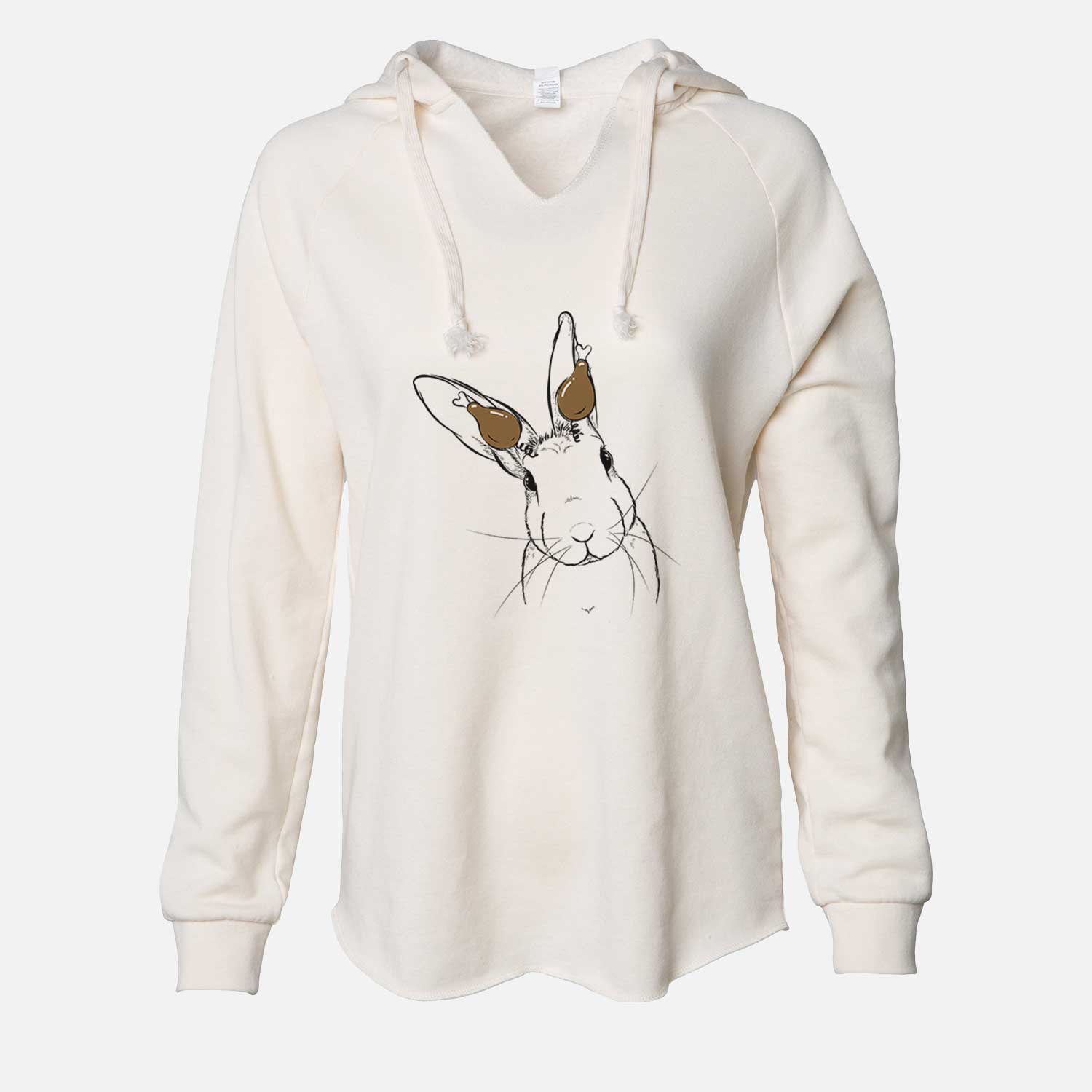 Thanksgiving Penny the Belgian Hare - Cali Wave Hooded Sweatshirt